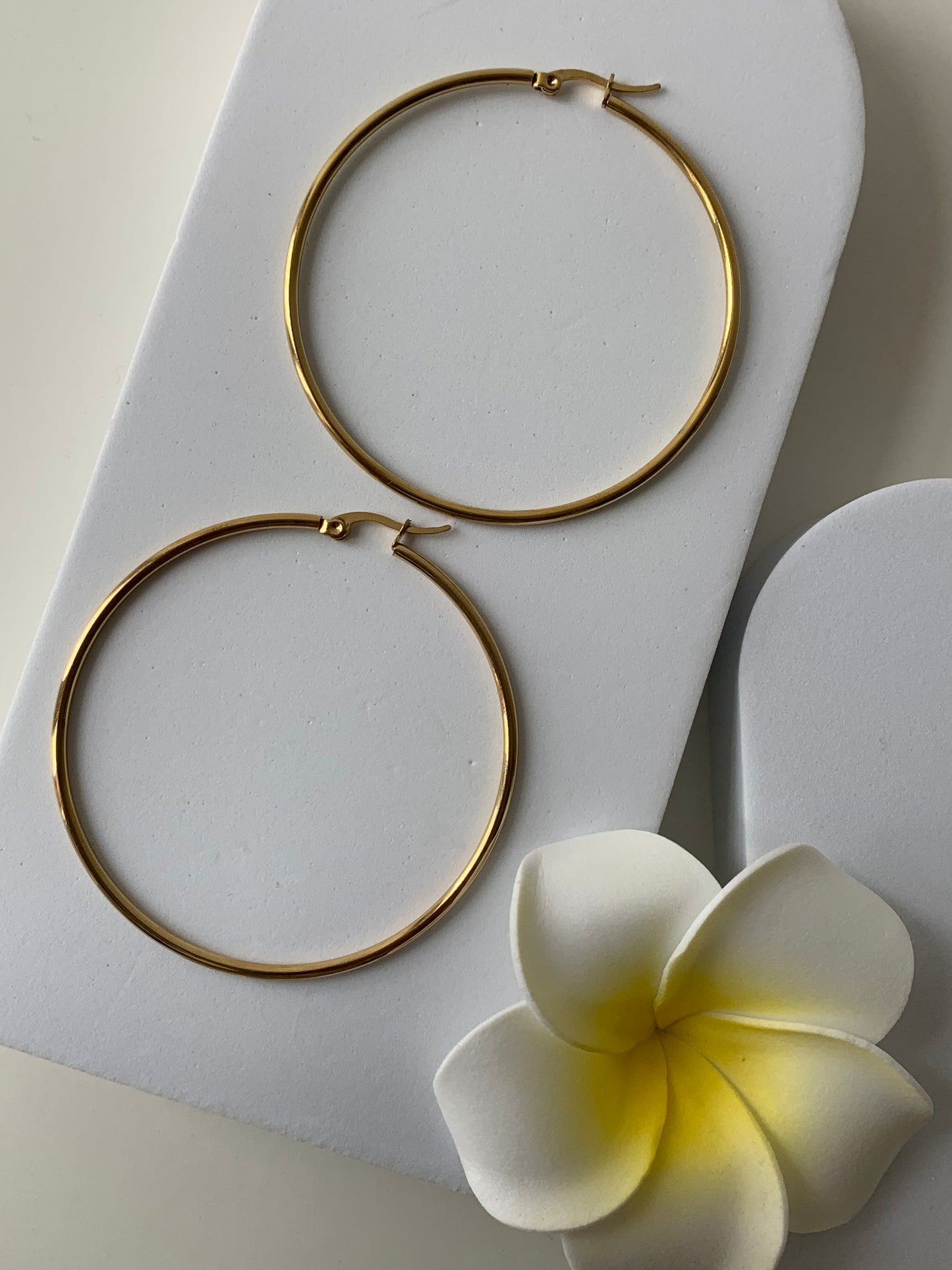 JUDE l Créoles inoxydables -6cm-