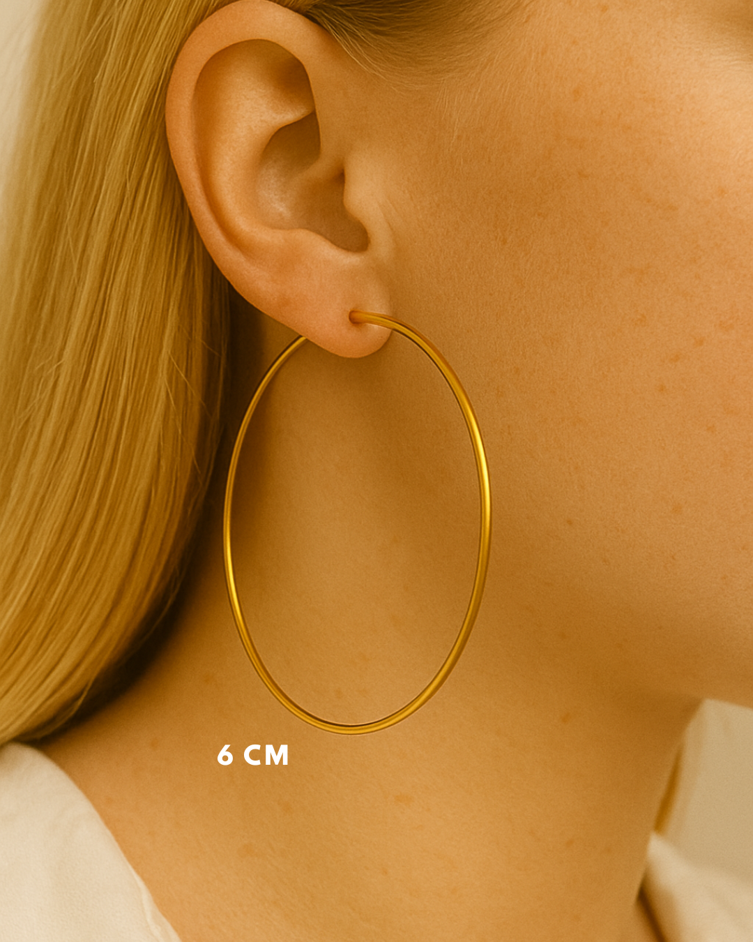 JUDE l Créoles inoxydables -6cm-