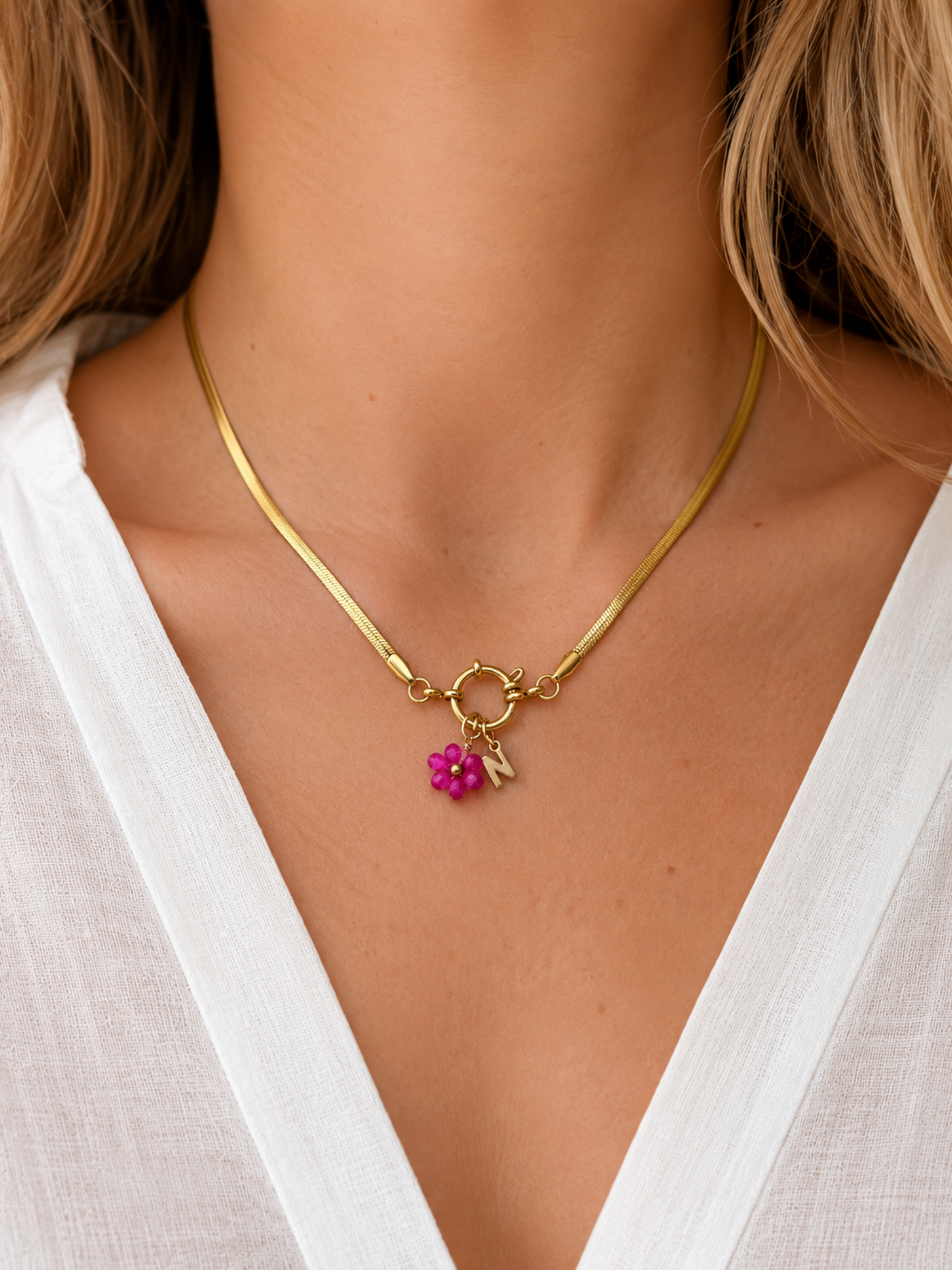 MAÏNA l Collier charms inoxydable (à personnaliser)
