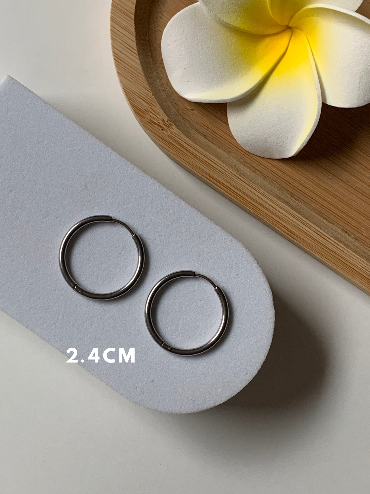 ELSA l Anneaux inoxydables - 2.4cm