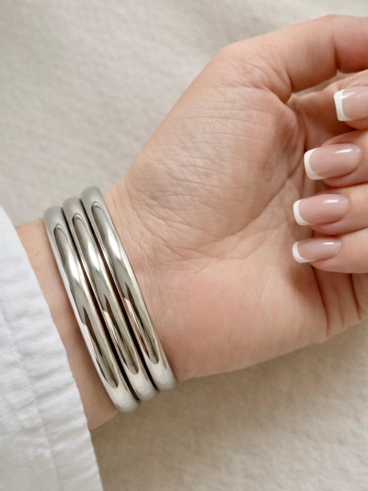 ESMERALDA l Jonc inoxydable -lot de 3-