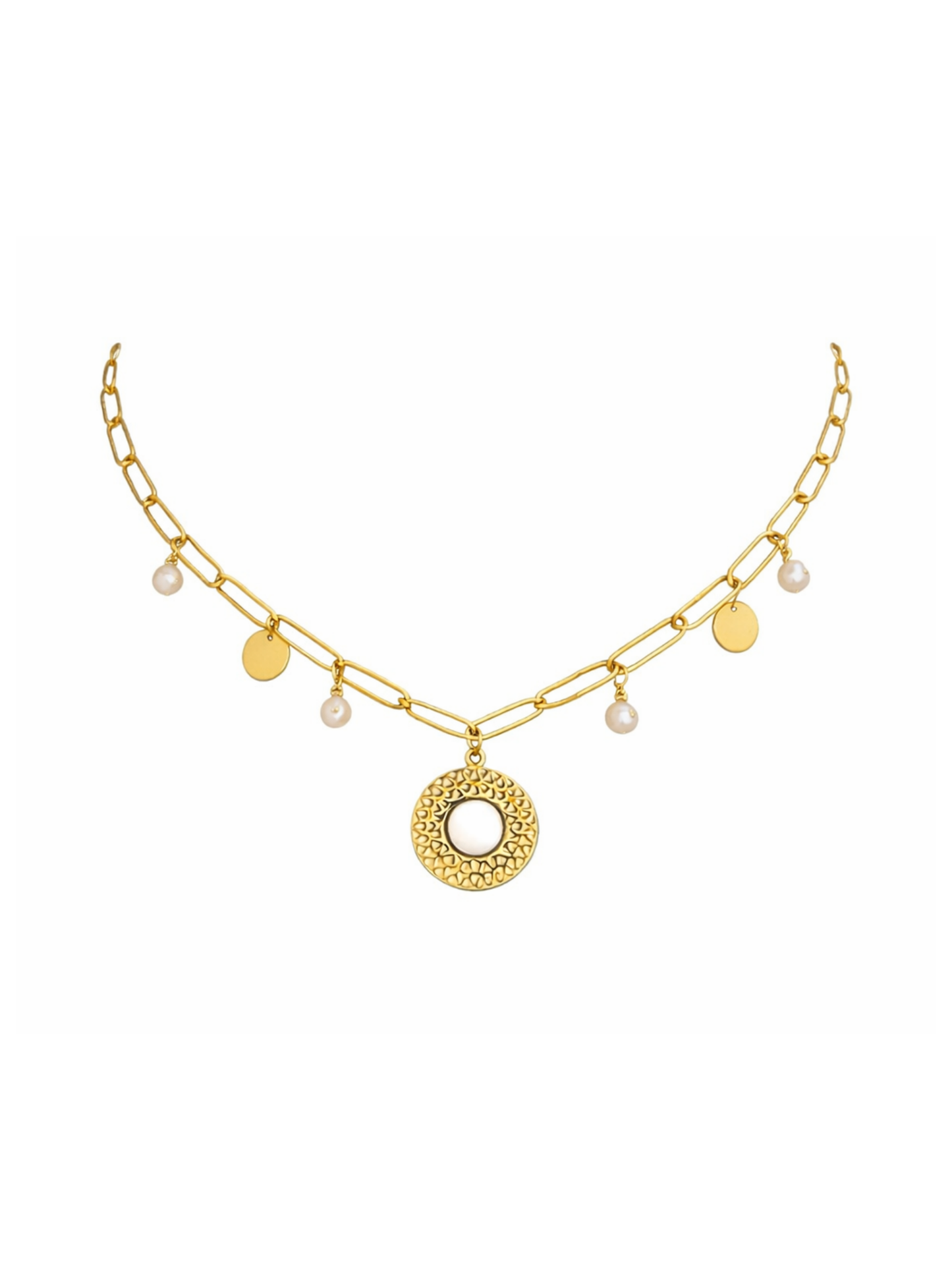 GAÏA l Collier charms inoxydable