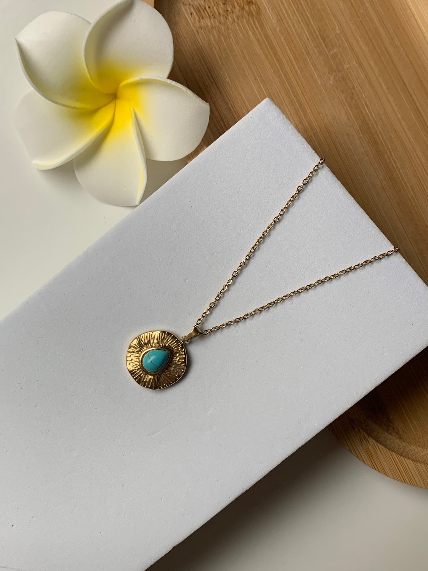 TURQUOISE l Collier inoxydable