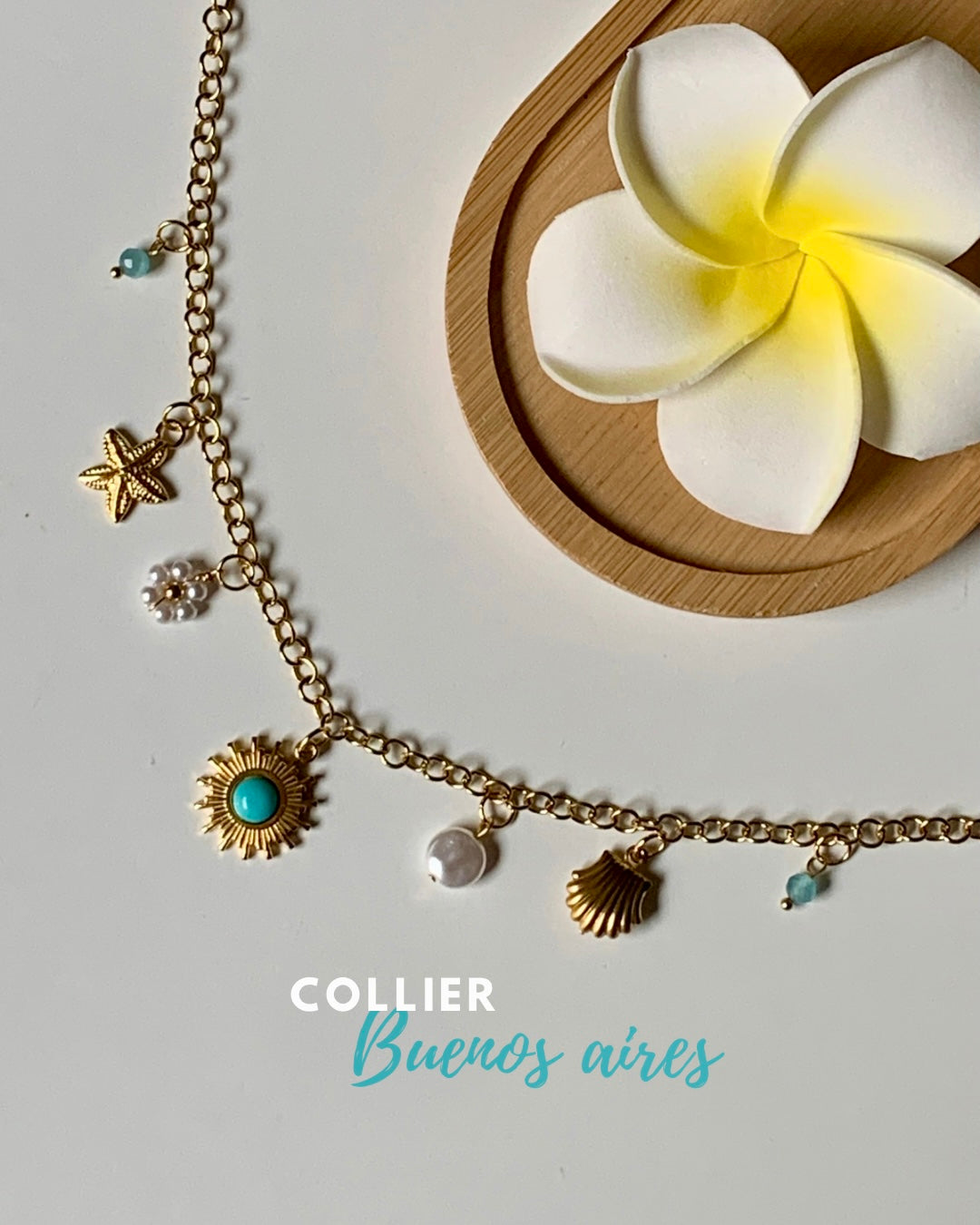 BUENOS AIRES l Collier charms inoxydable