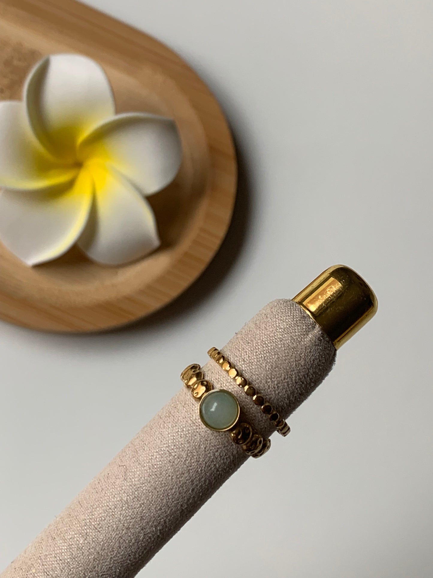 AMAZONITE l Bague inoxydable