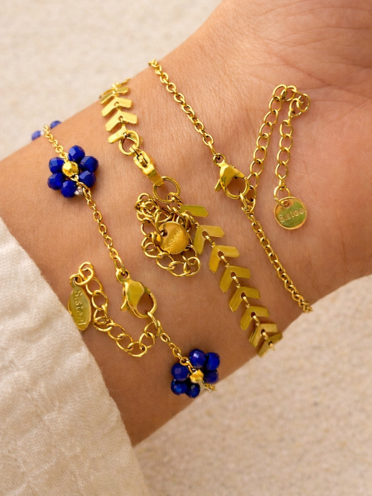 ISMENE l Lot de 3 bracelets inoxydables