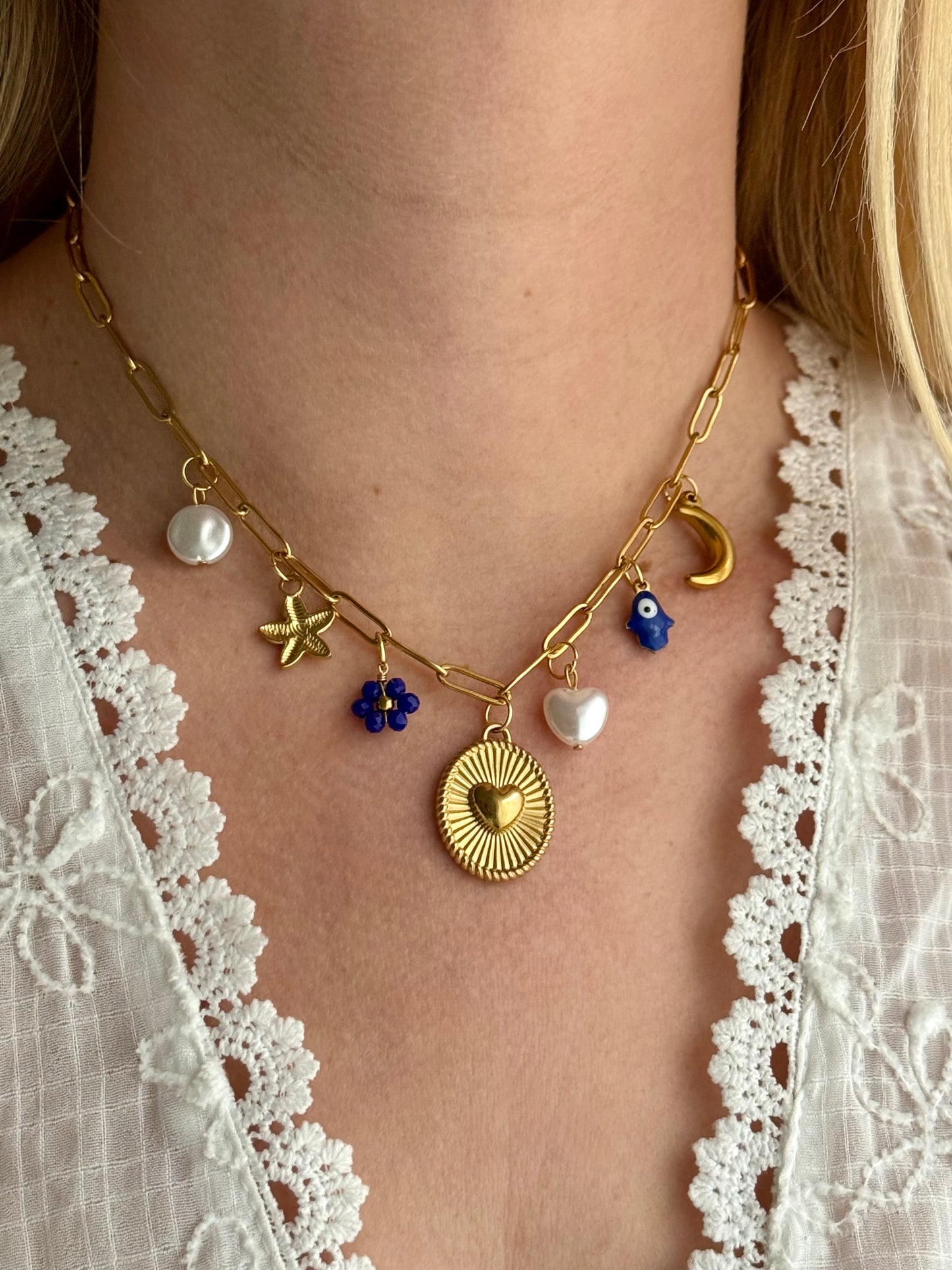 ISTANBUL - Collier charms inoxydable