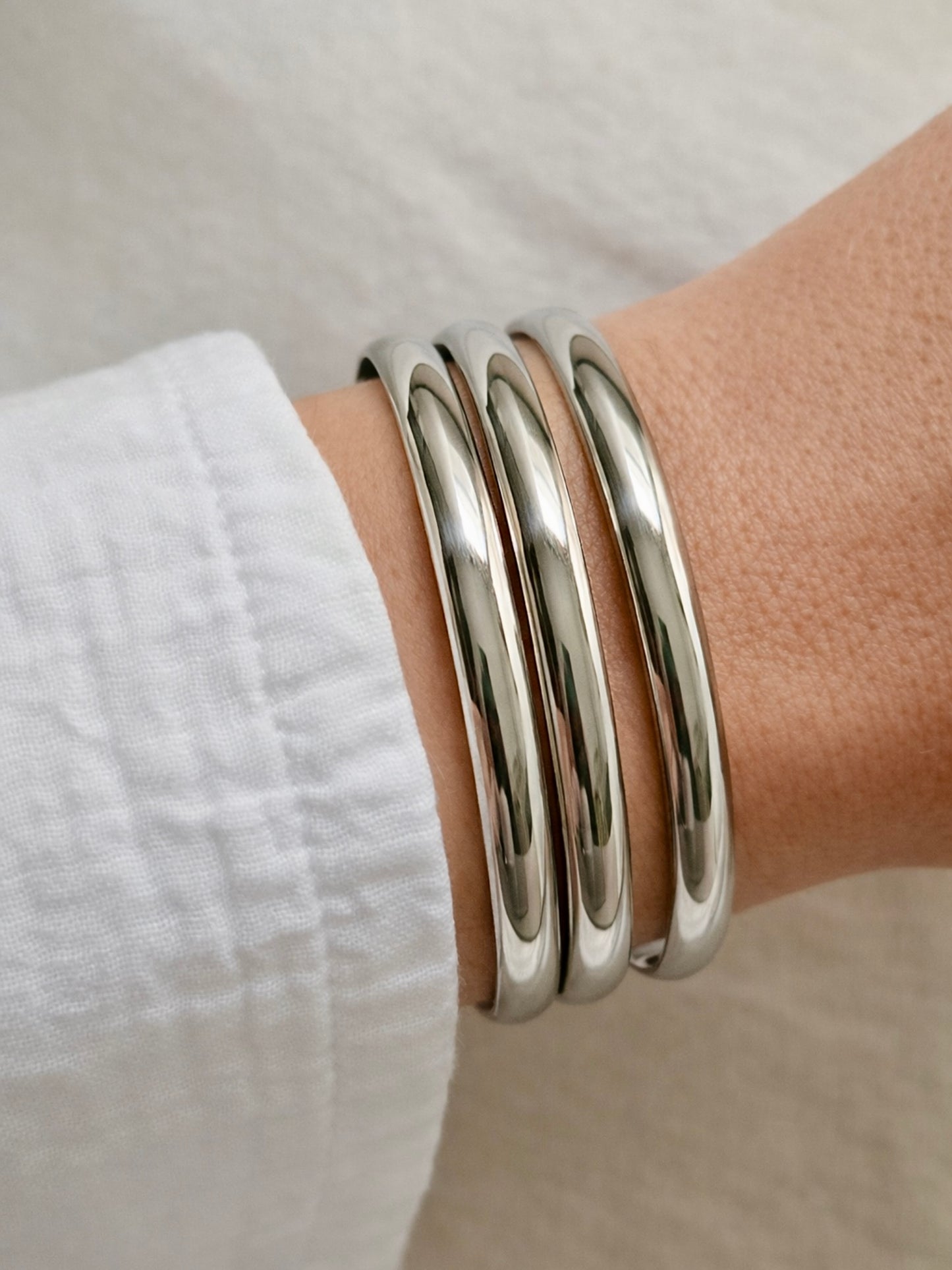 ESMERALDA l Jonc inoxydable -lot de 3-