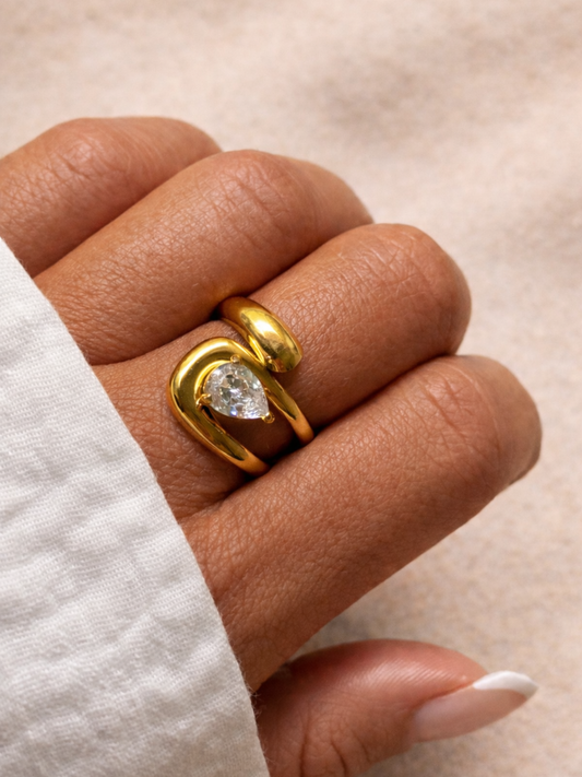 MALIE STRASS l Bague inoxydable