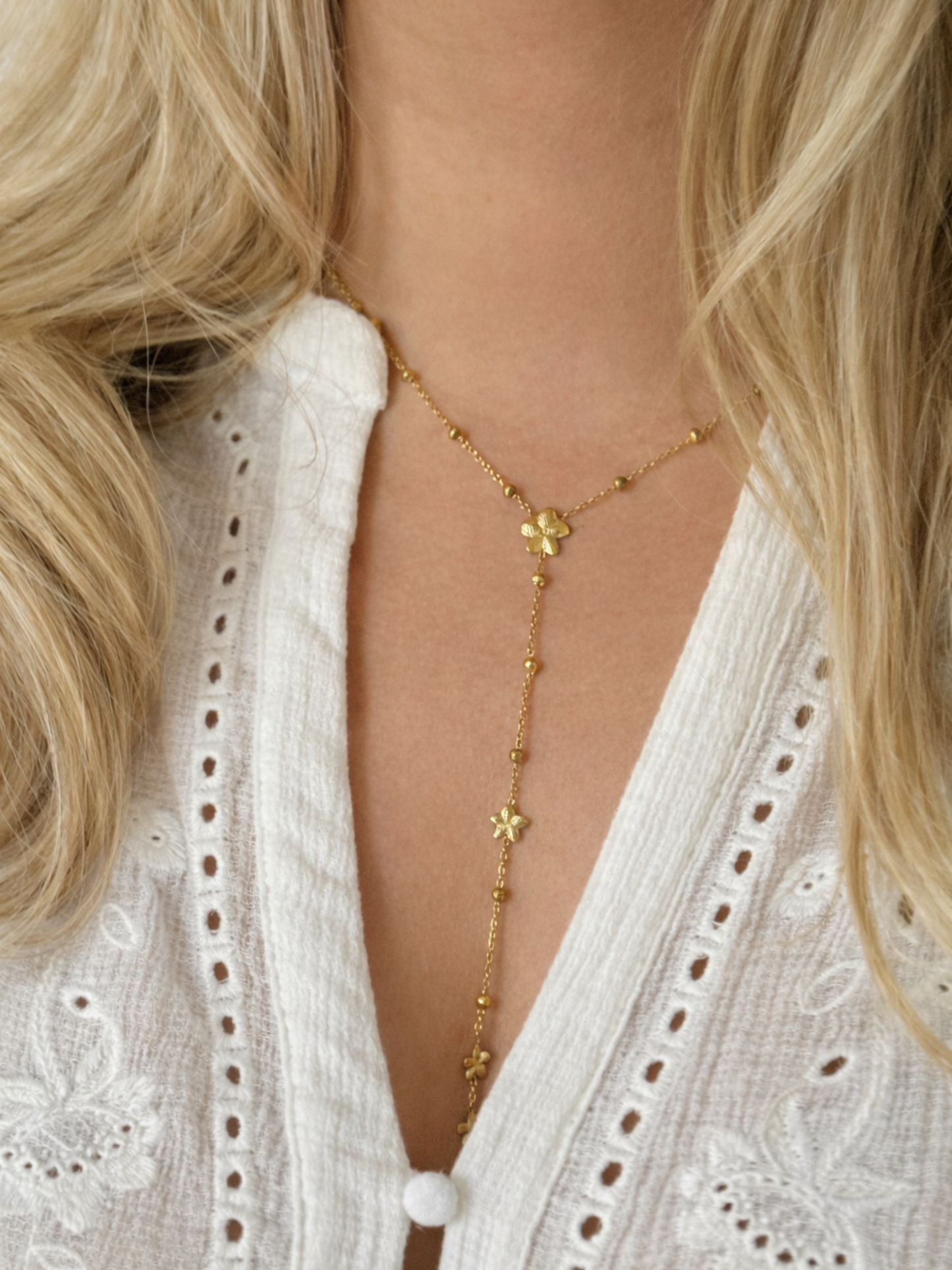 CÉLESTE l Collier Y inoxydable