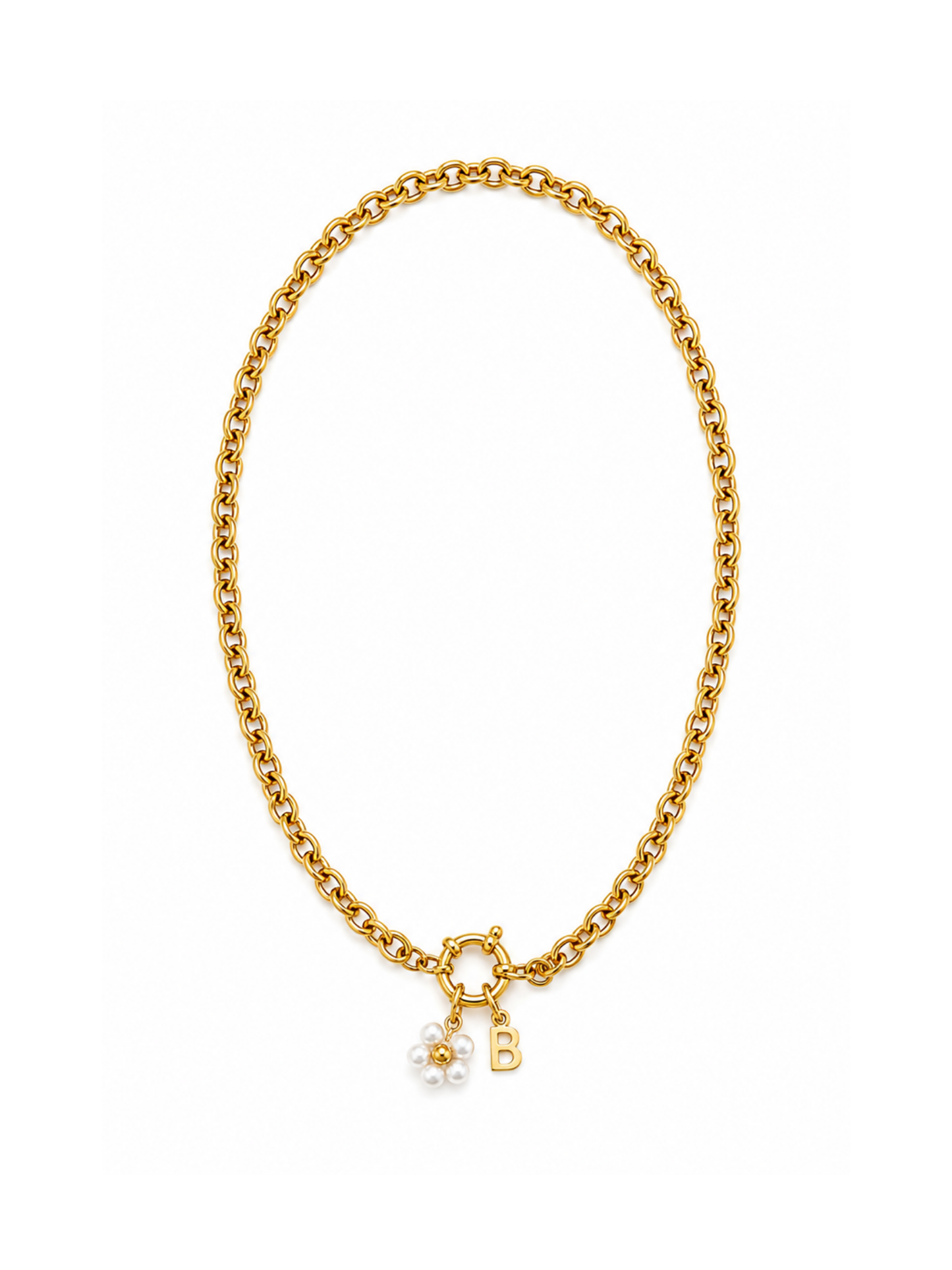 JUNE l Collier charms inoxydable (à personnaliser)