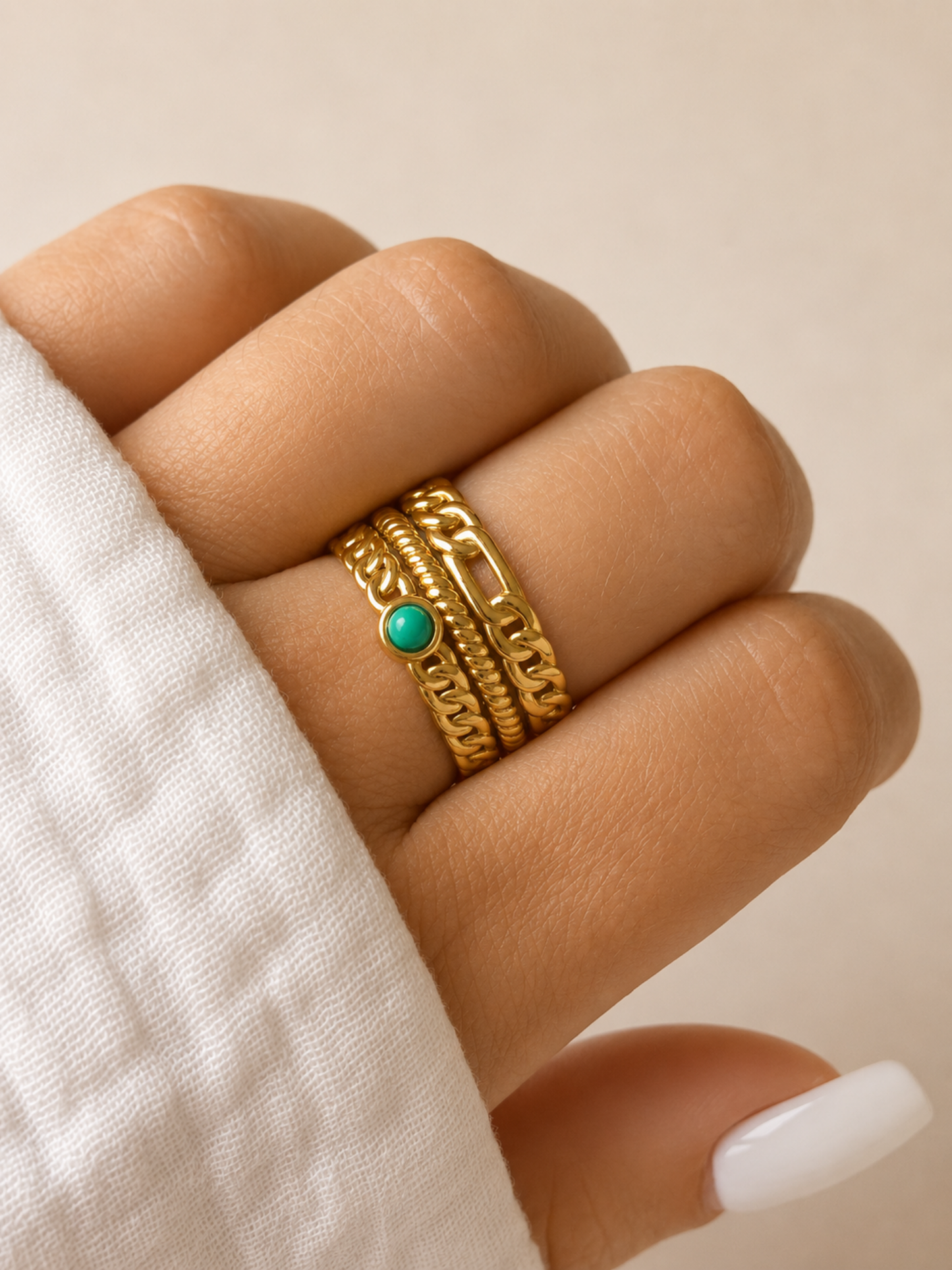 NEW l Bague colorée inoxydable
