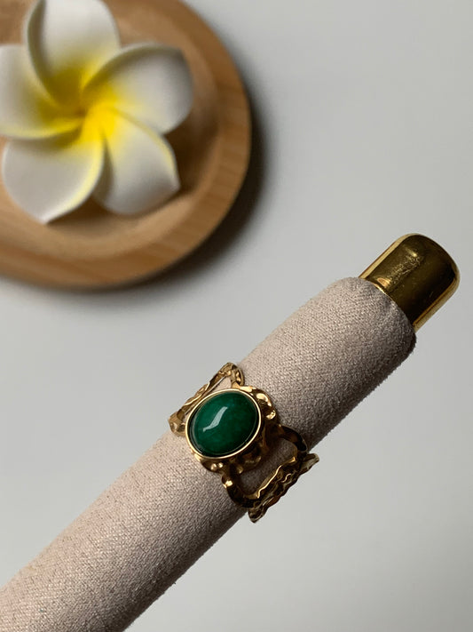 AVENTURINE l Bague inoxydable