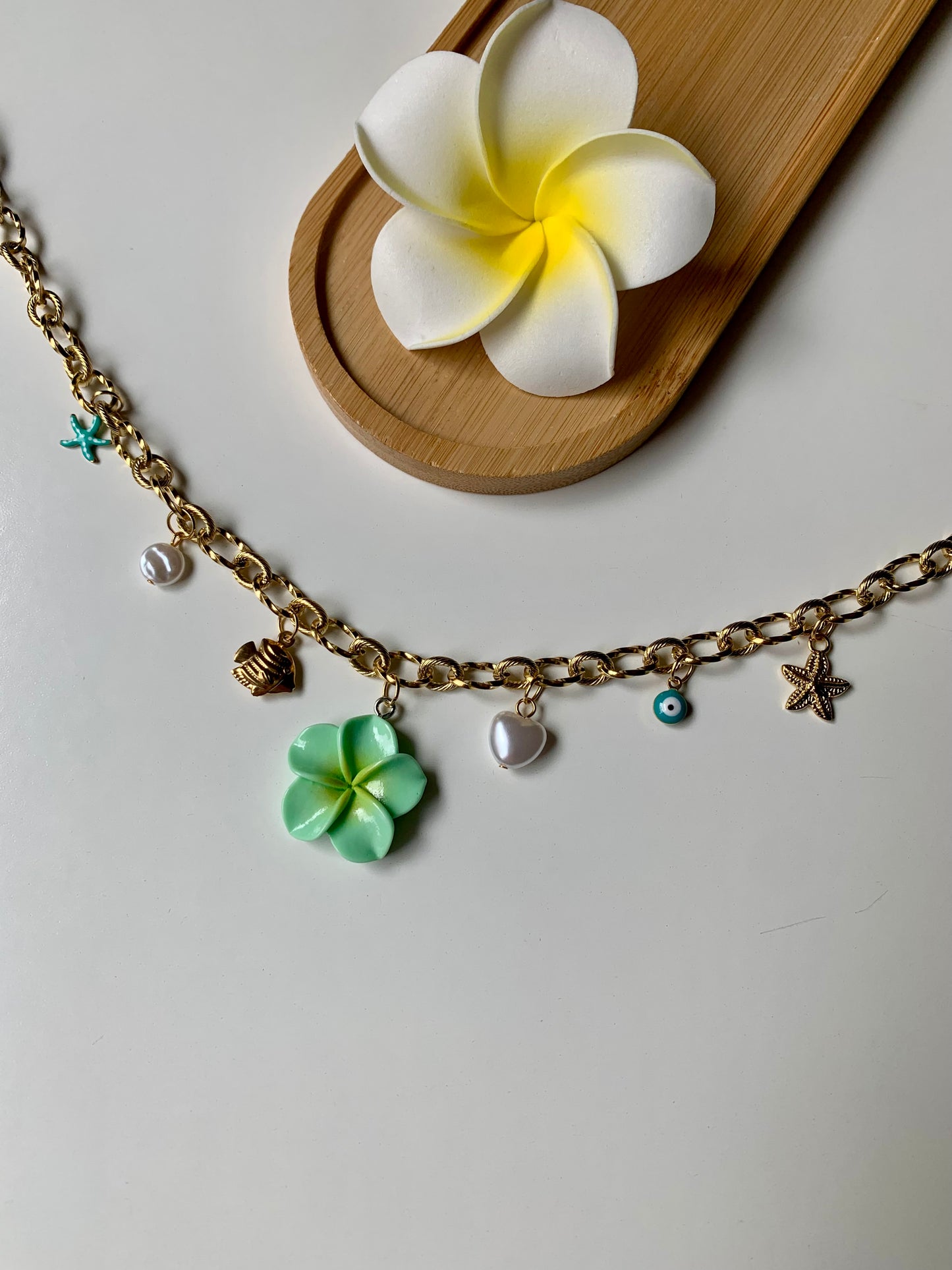 MALDIVES - Collier charms inoxydable