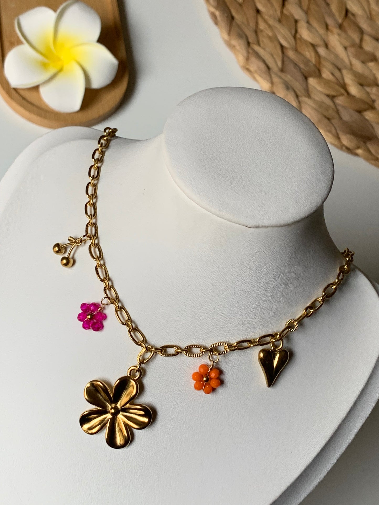 FLORENCE l Collier charms inoxydable