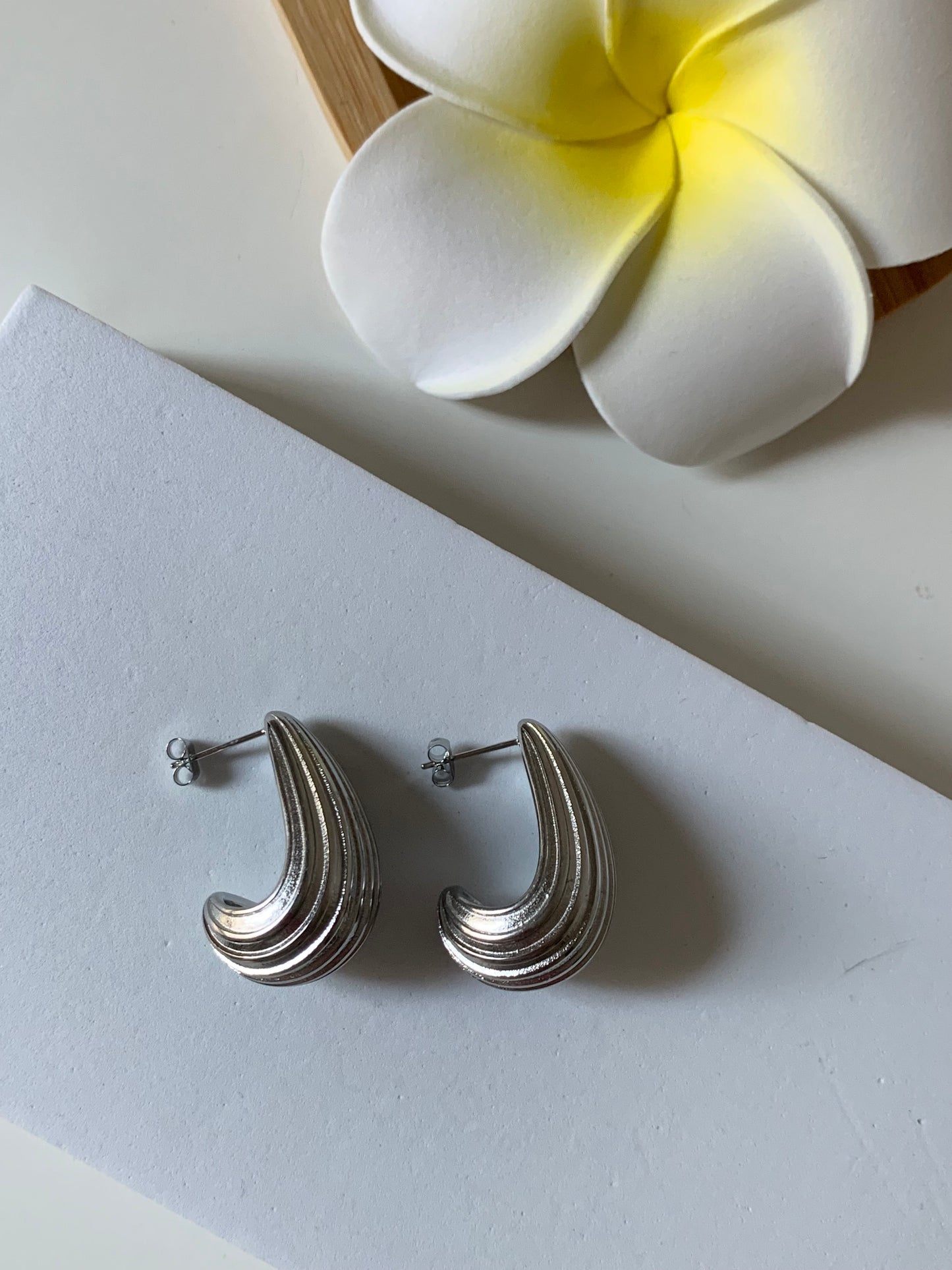 Boucles d’oreilles en acier inoxydable