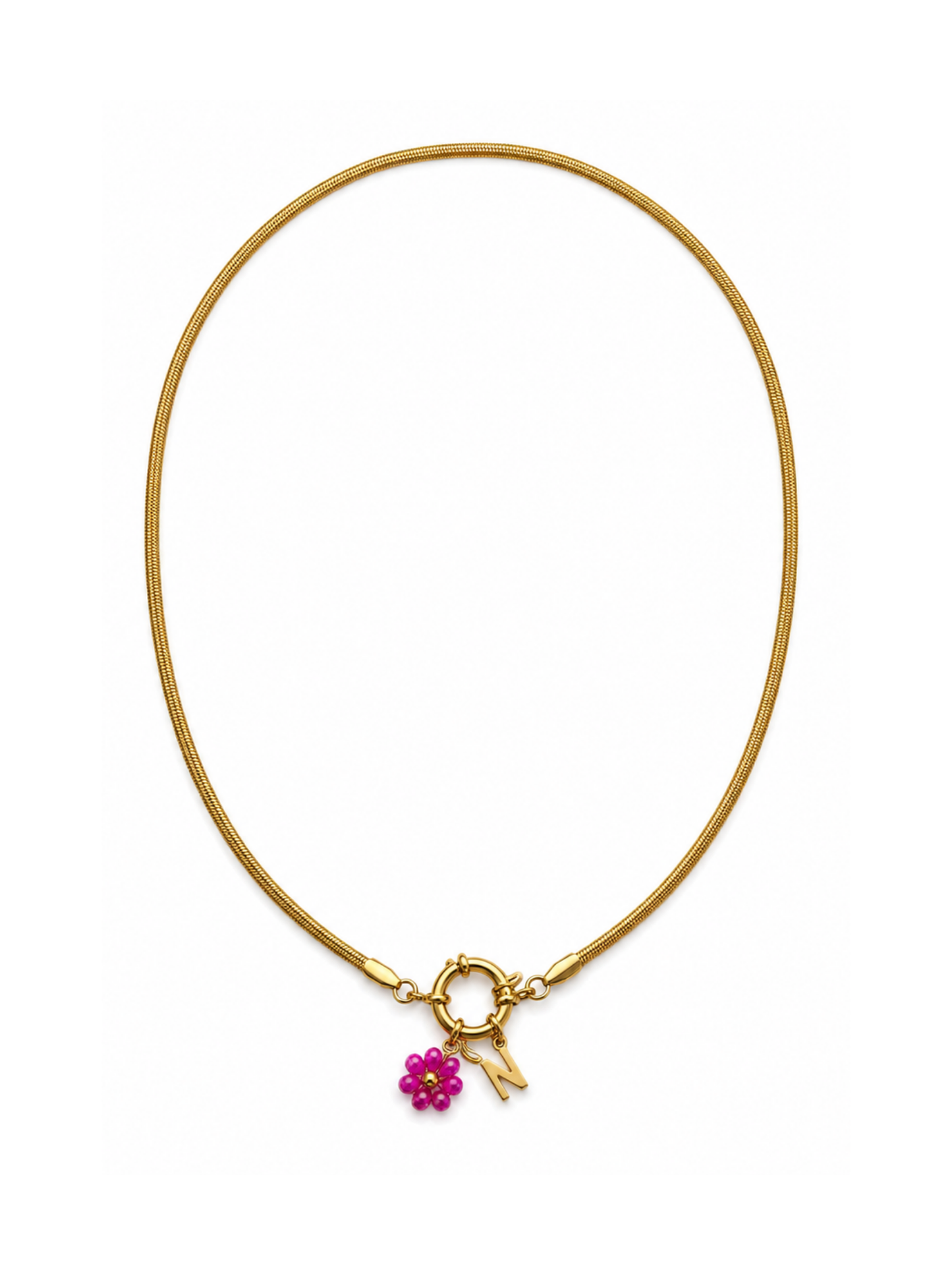 MAÏNA l Collier charms inoxydable (à personnaliser)