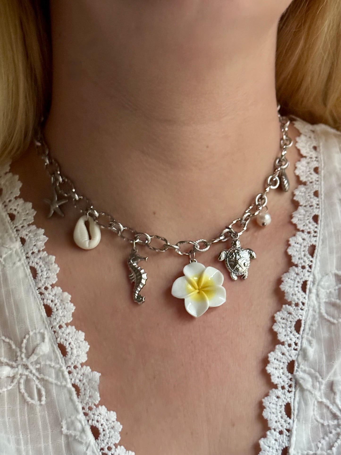 GALAPADOS - Collier charms inoxydable
