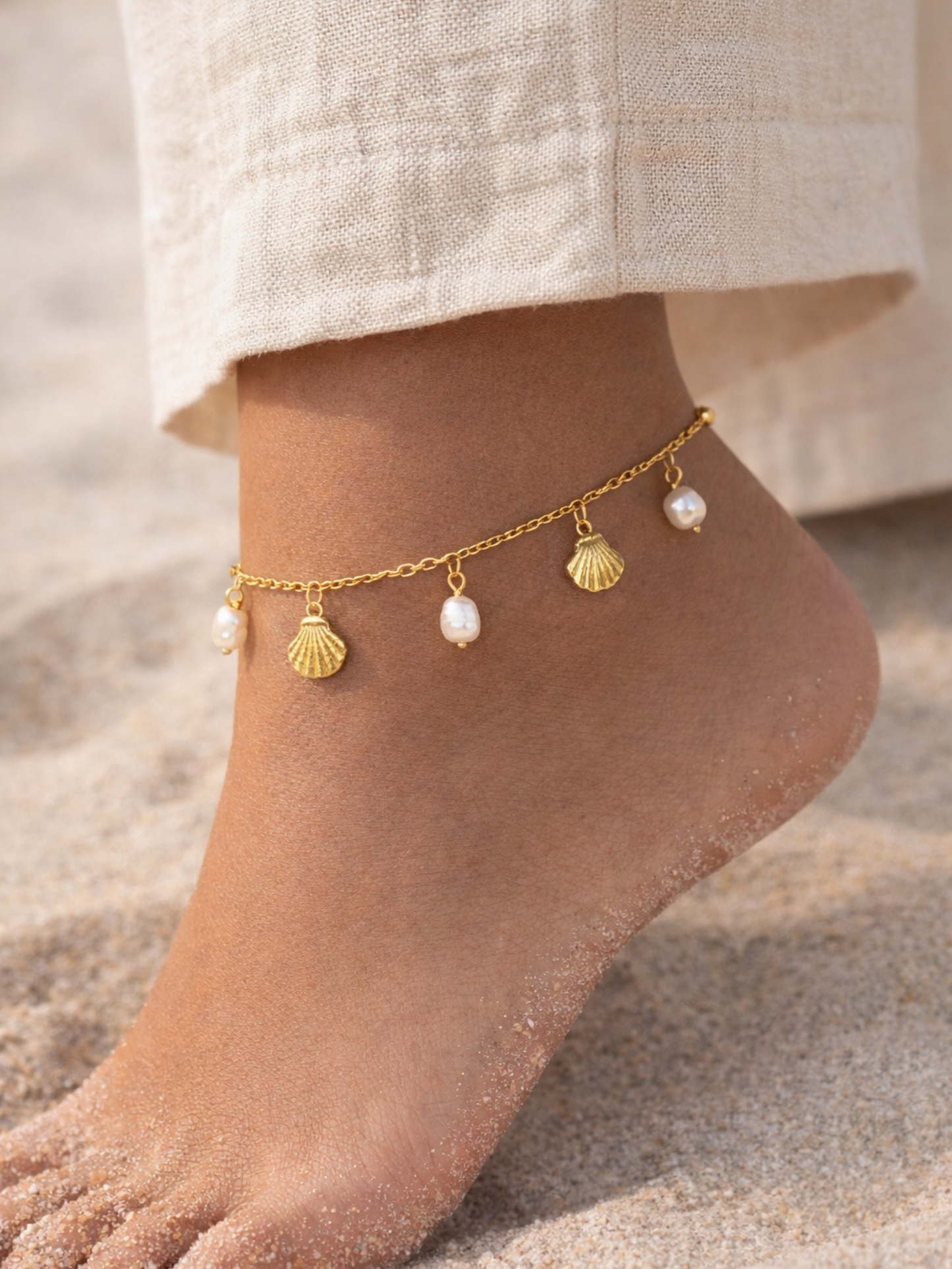 RIVIERA l Bracelet de cheville inoxydable