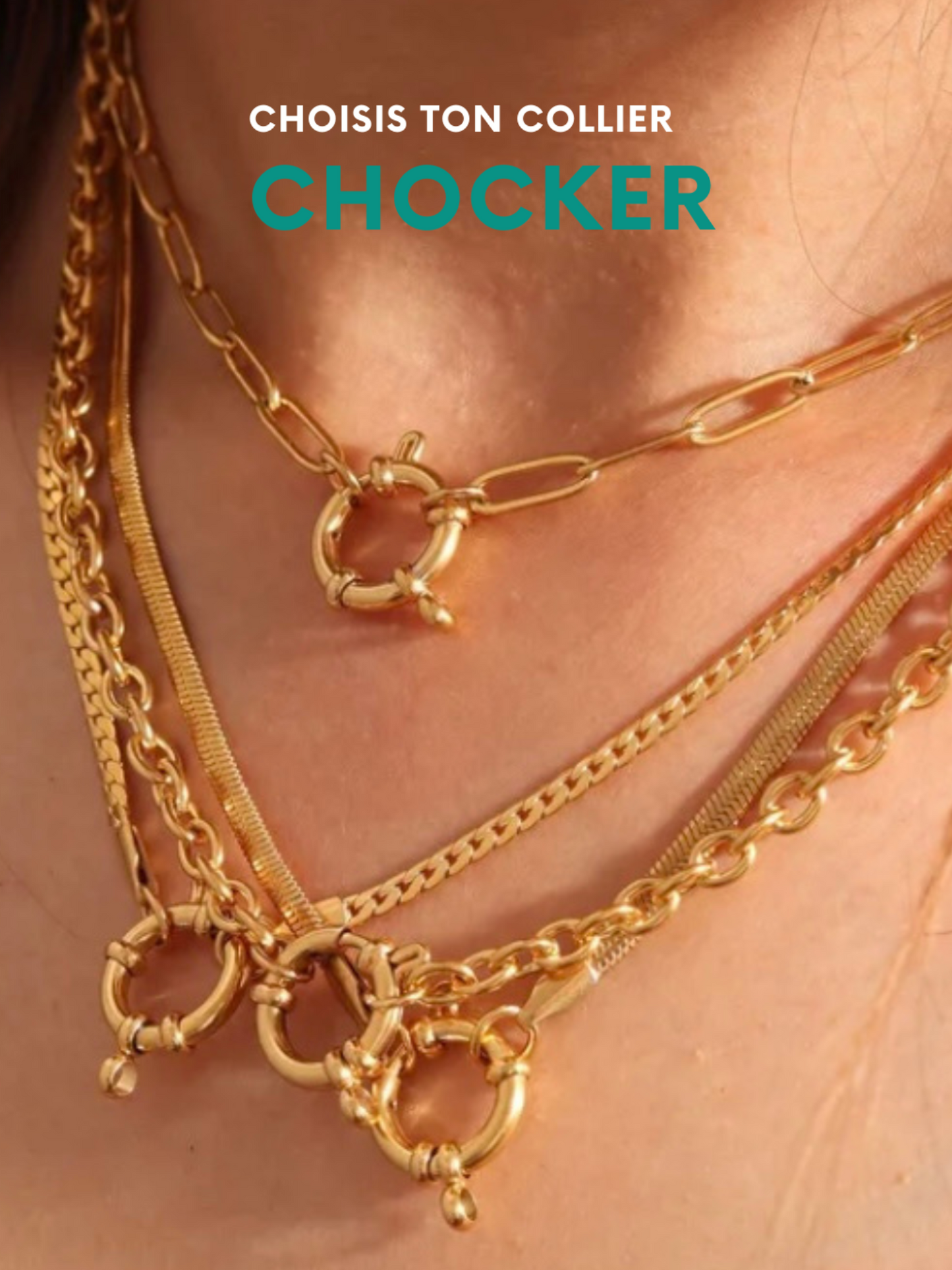 CHOCKER l Collier inoxydable personnalisable