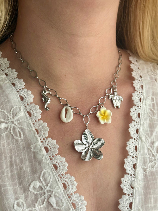 MADAGASCAR - Collier charms inoxydable