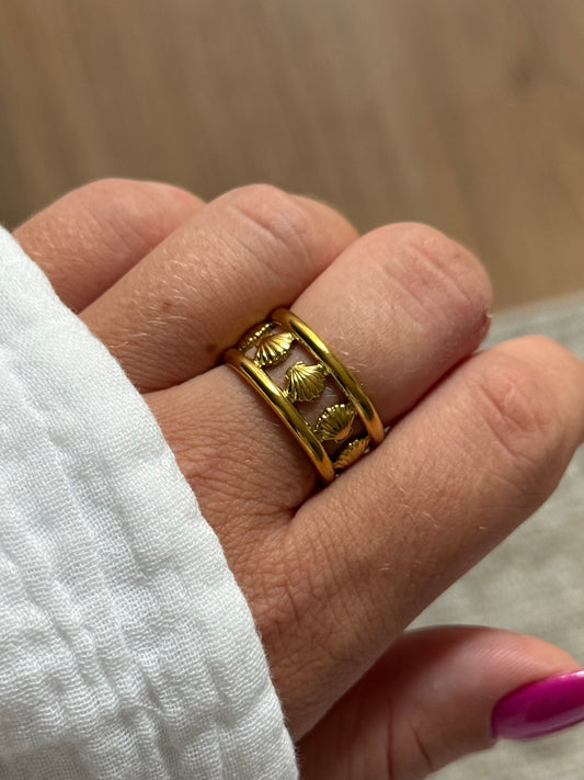 OCEAN MOOD - ANÉMONE l Bague inoxydable