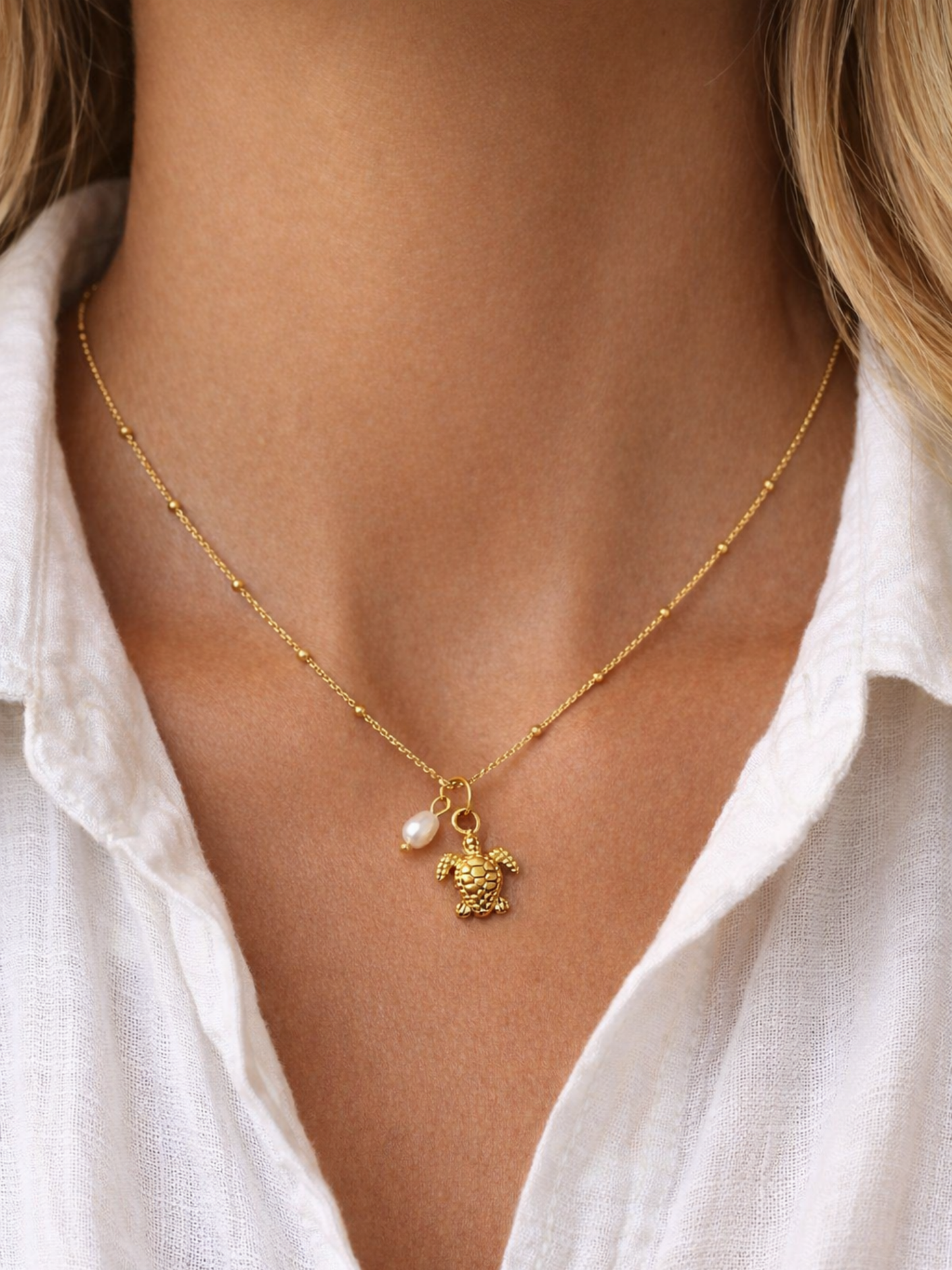 OCEAN MOOD - TORTUE l Collier inoxydable