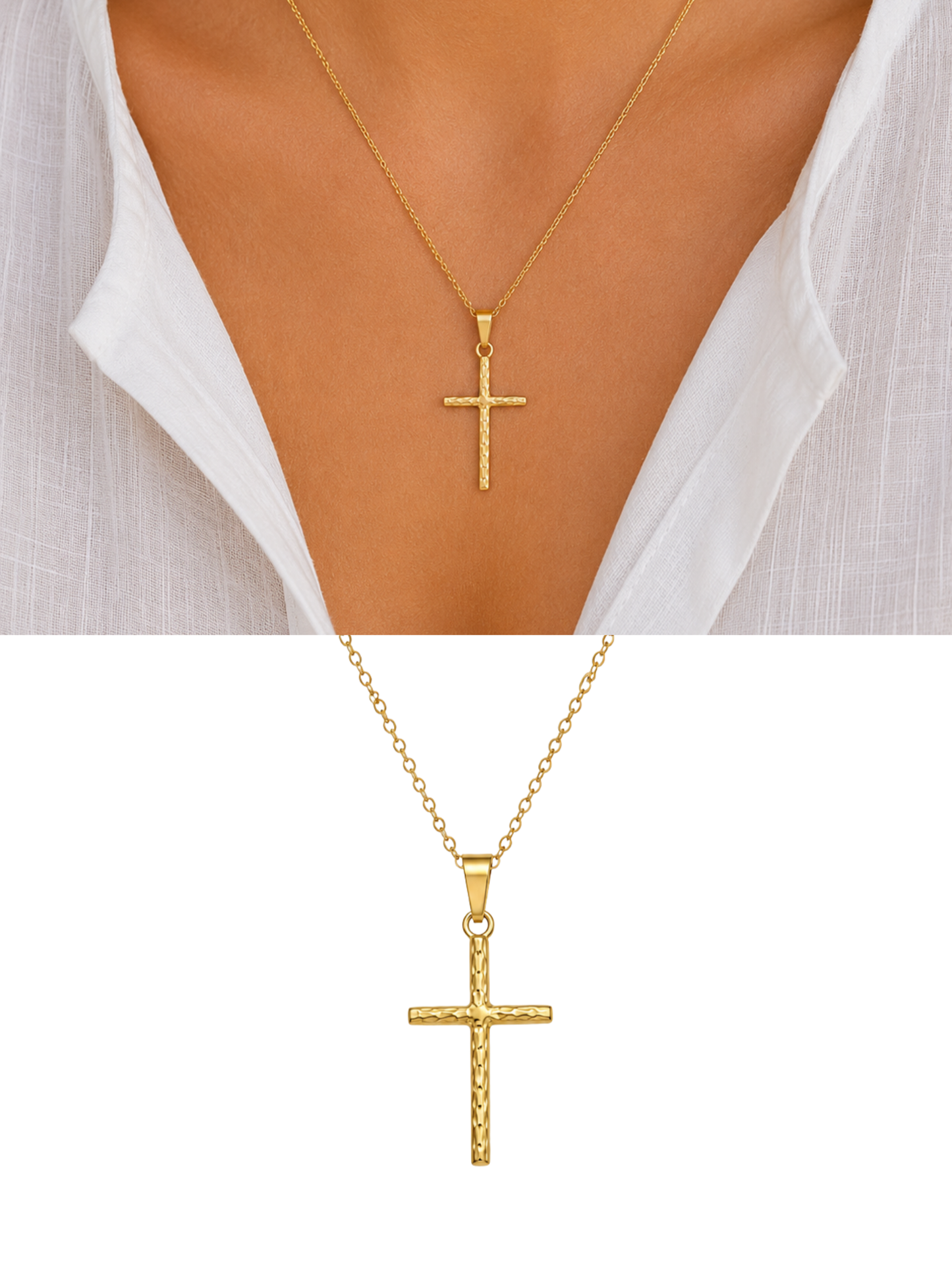 NEW l Collier chrétien inoxydable