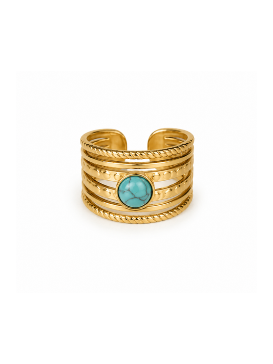 NEW l Bague colorée inoxydable