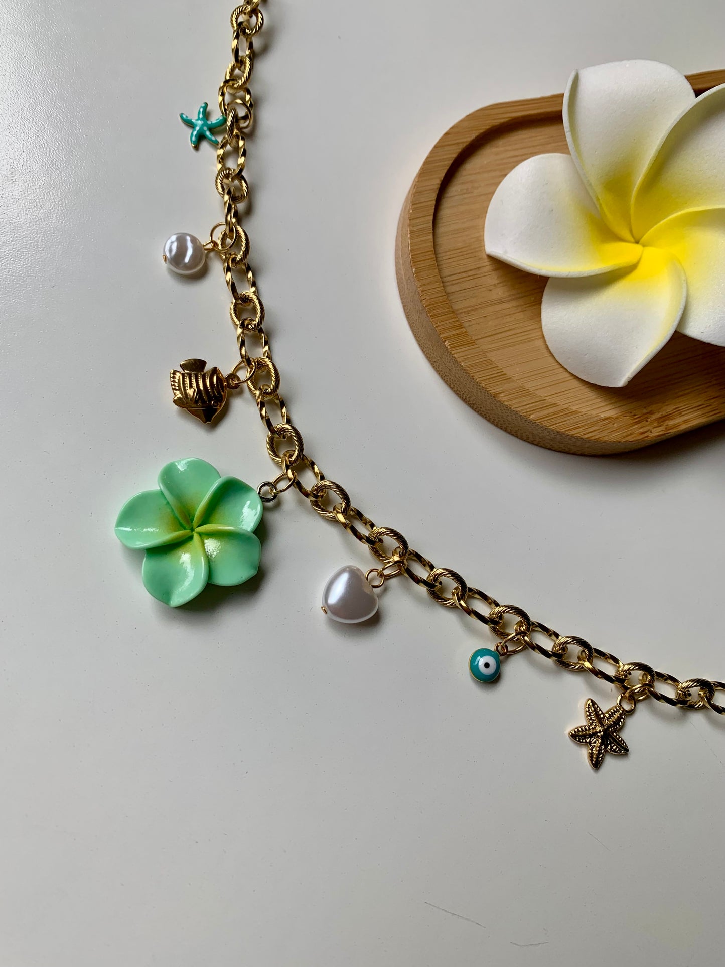 MALDIVES - Collier charms inoxydable
