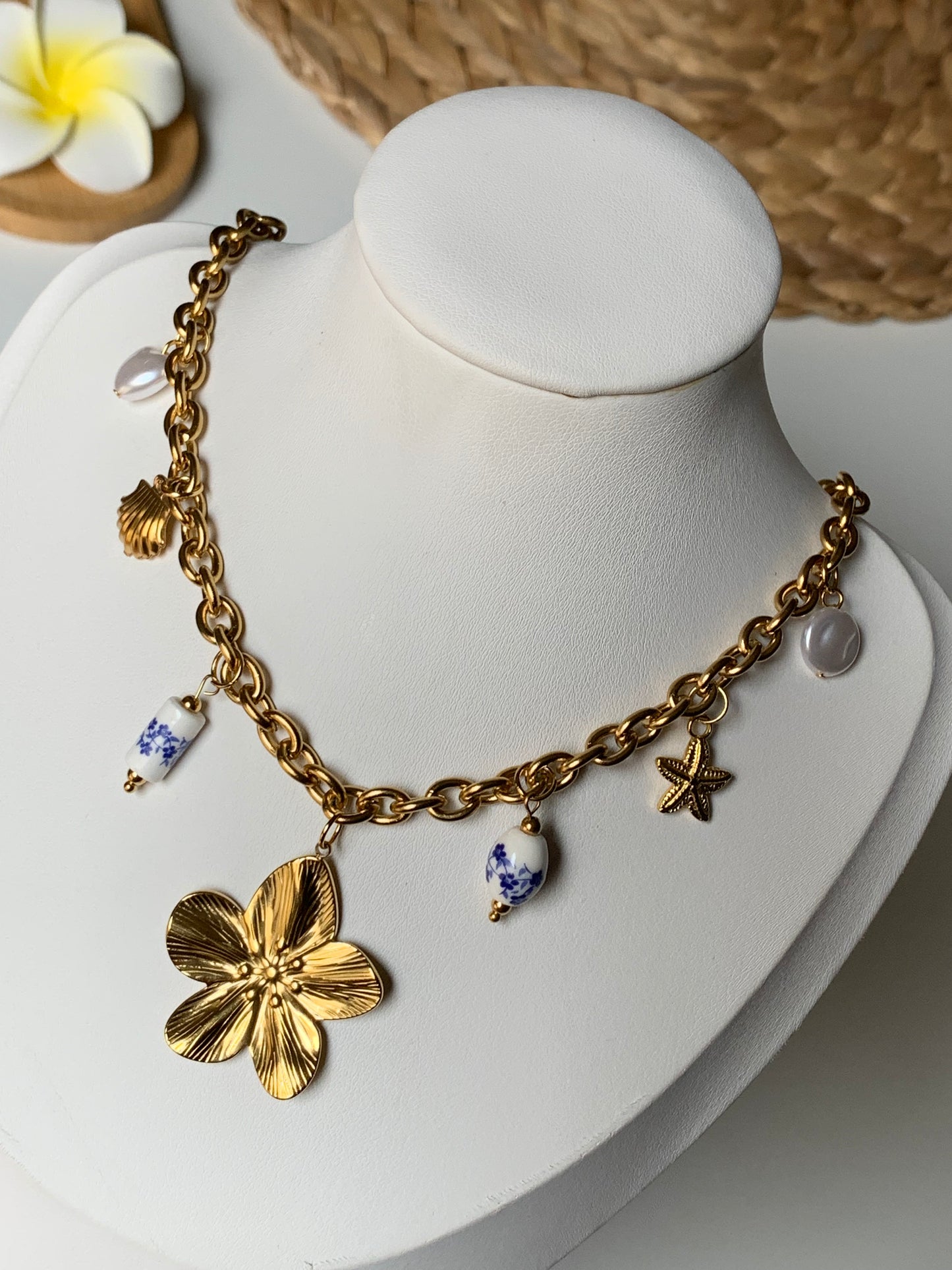 VENISE l Collier charms inoxydable