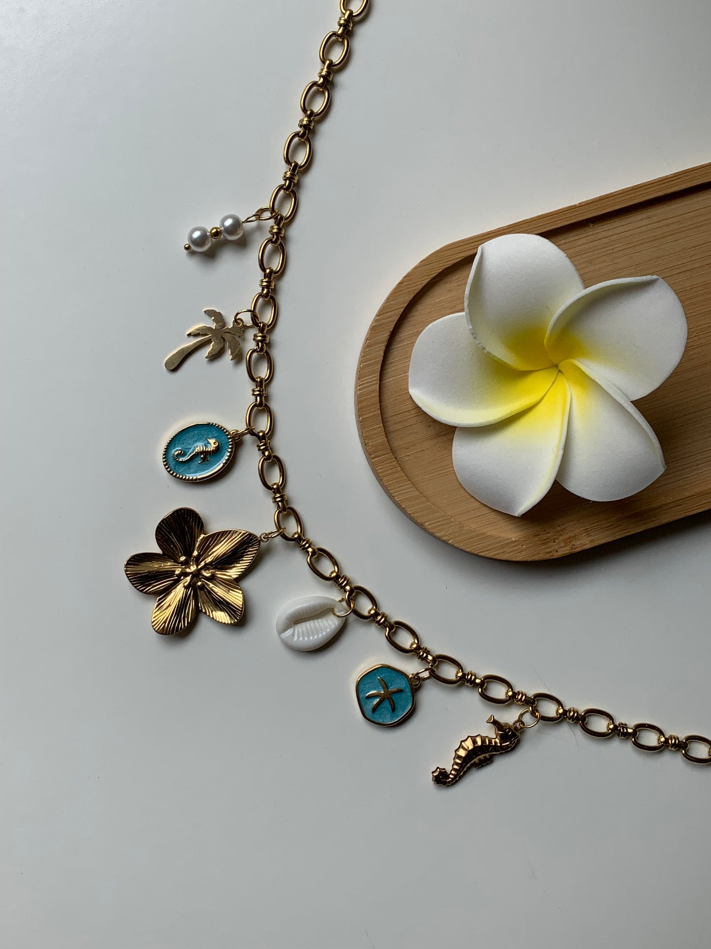 IBIZA - Collier charms inoxydable