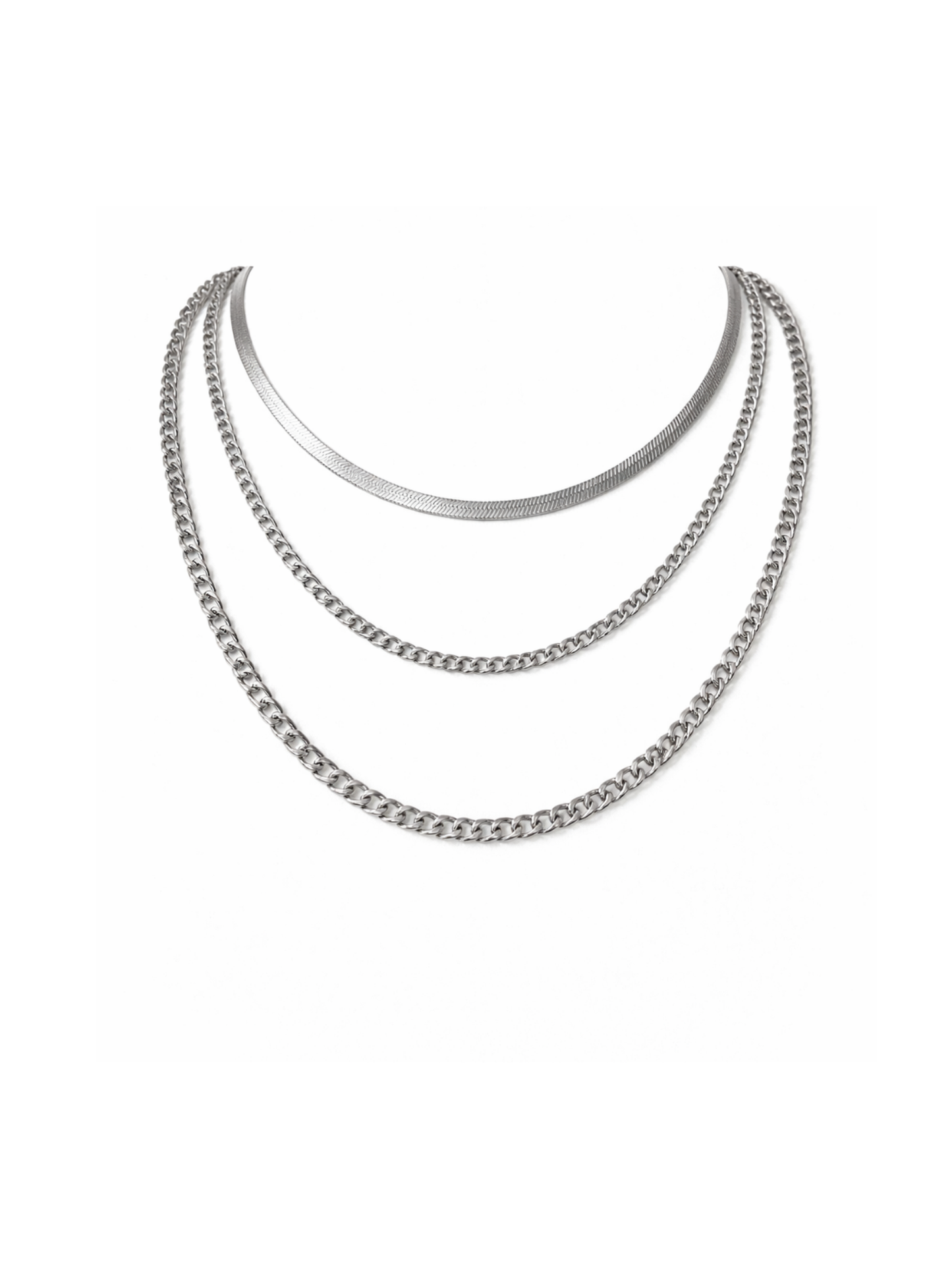 DORINE l Collier multirangs inoxydable