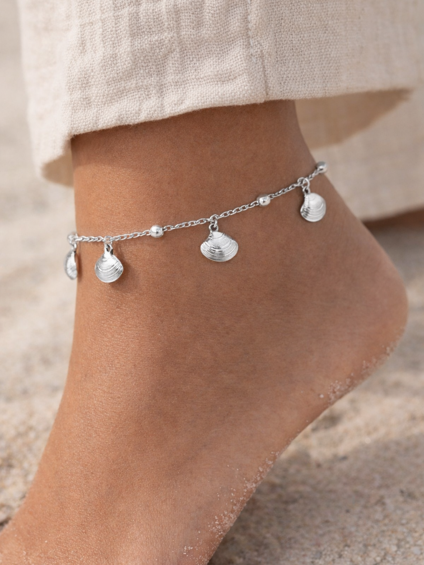 OCEAN MOOD - PLAYA l Bracelet de cheville inoxydable