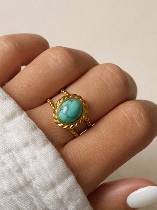 TURQUOISE l Bague inoxydable