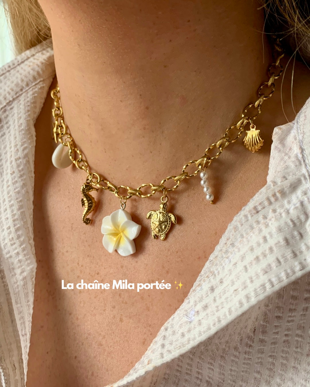 LES CRÉATIVES l Ta box charms -collier-