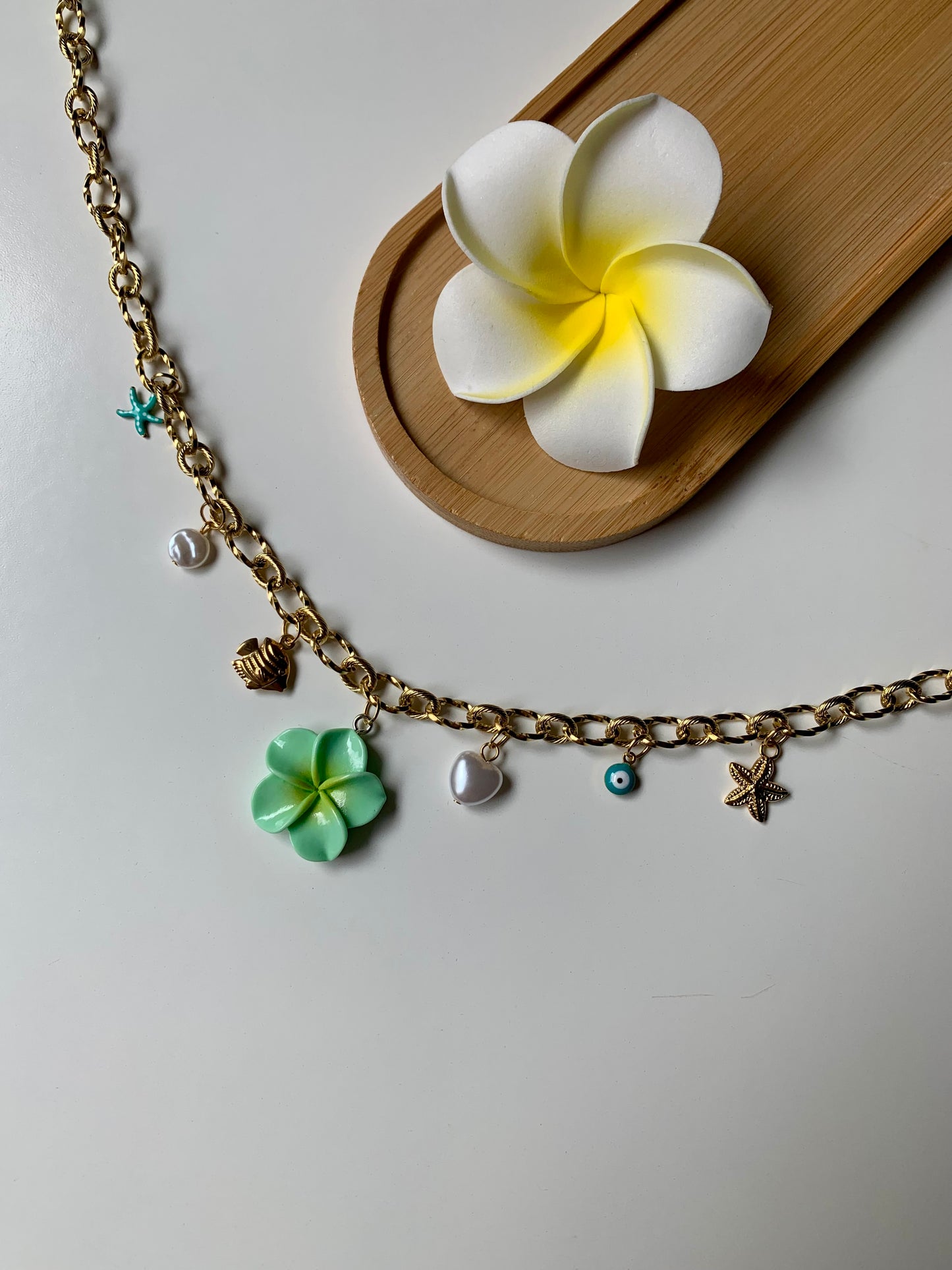 MALDIVES - Collier charms inoxydable