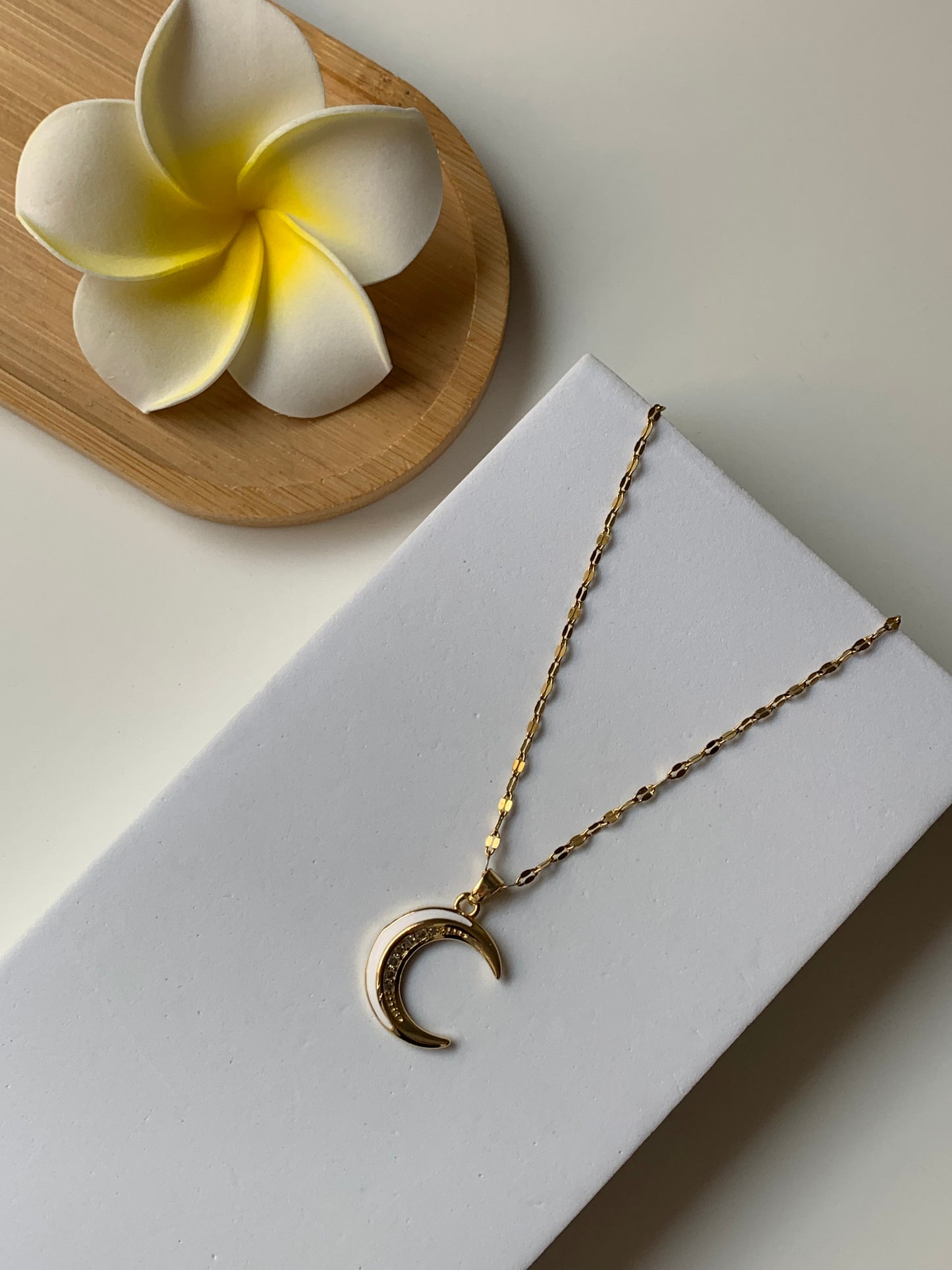 ASTRES - ZORA l Collier inoxydable -blanc-