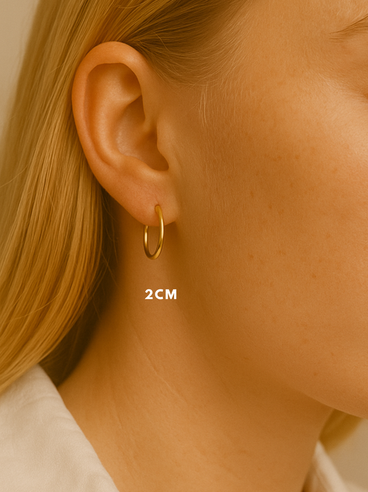 JUDE l Créoles inoxydables -2cm-