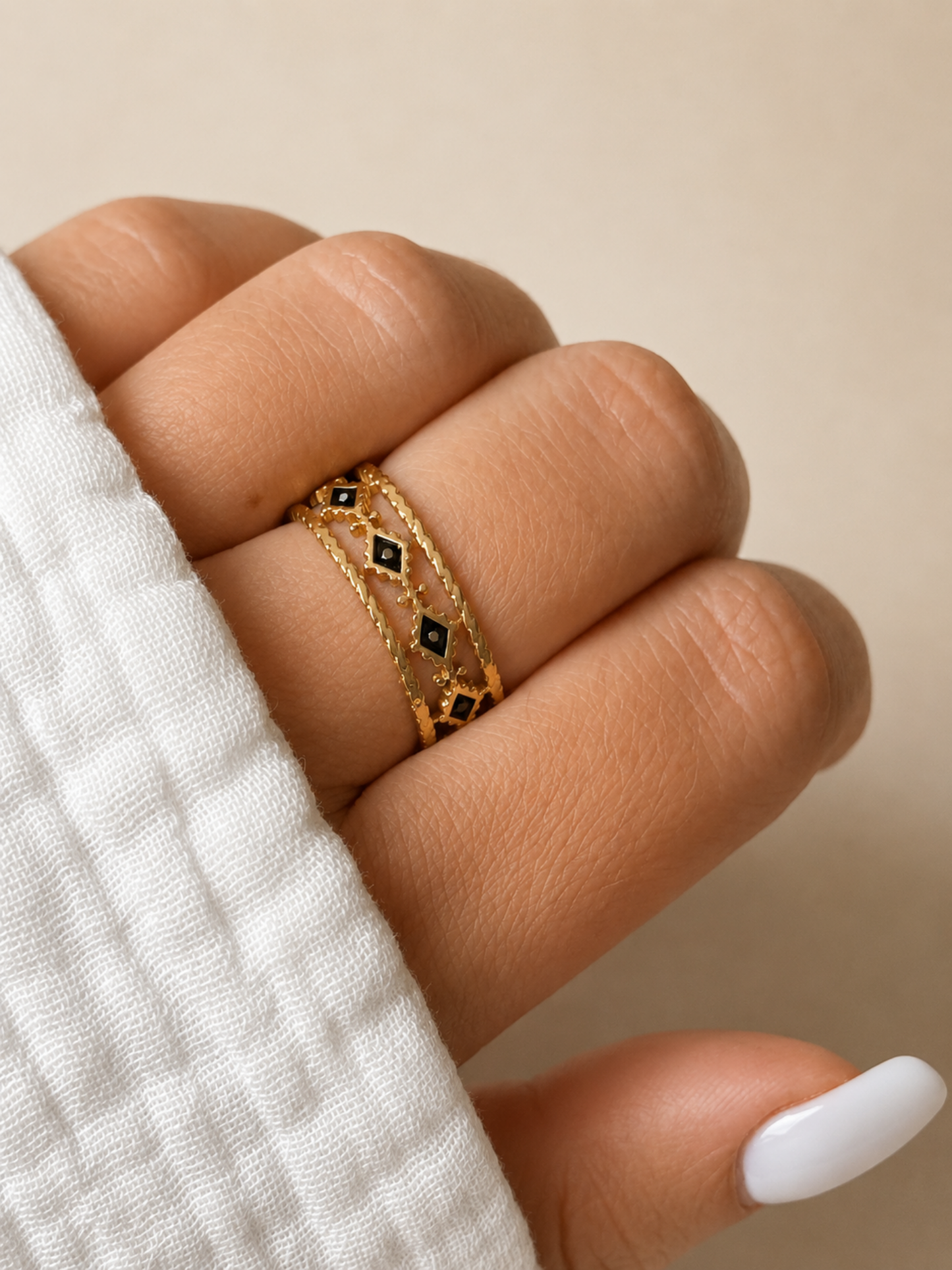 NEW l Bague colorée inoxydable