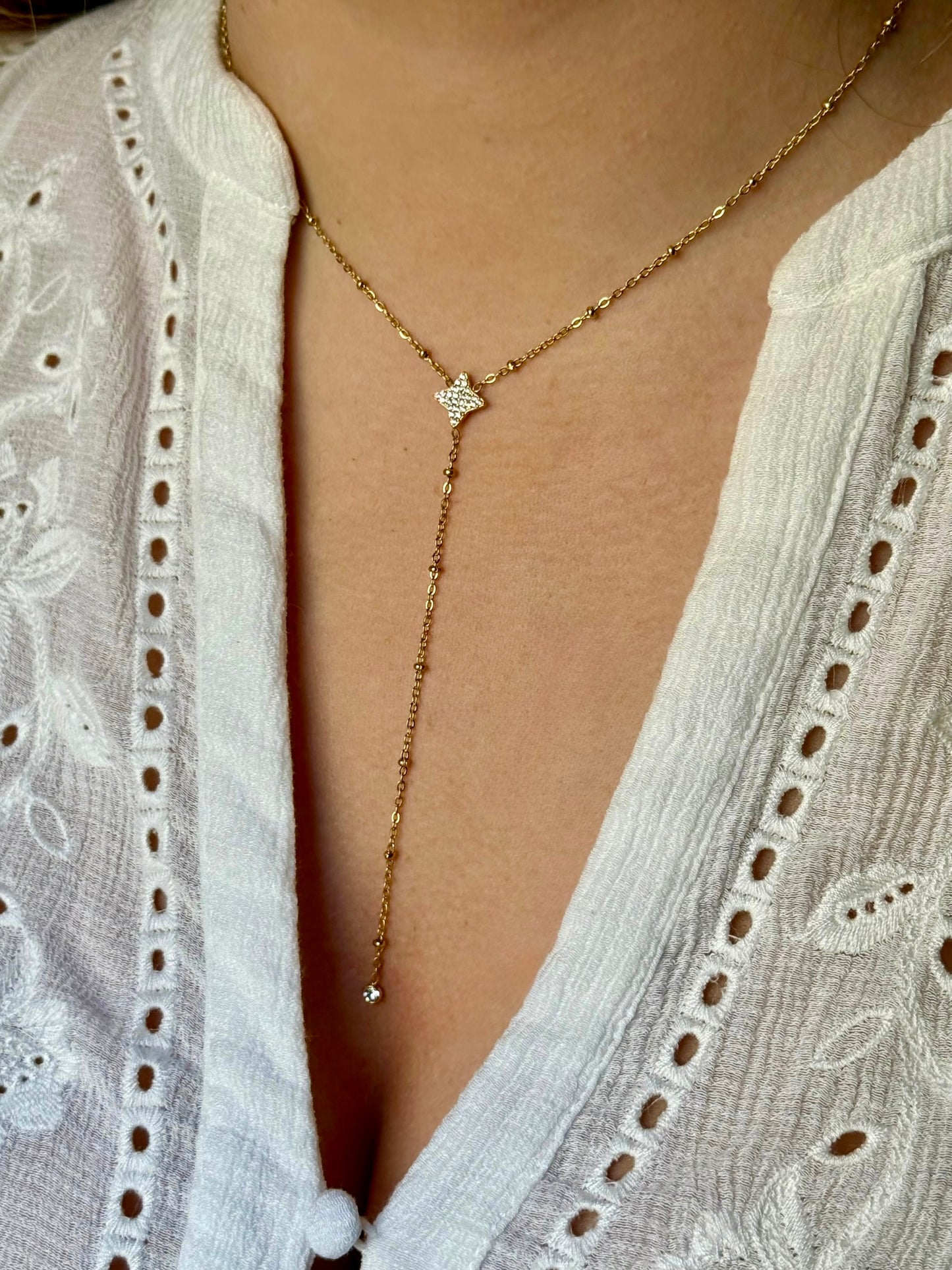 CONSTANCE l Collier Y inoxydable