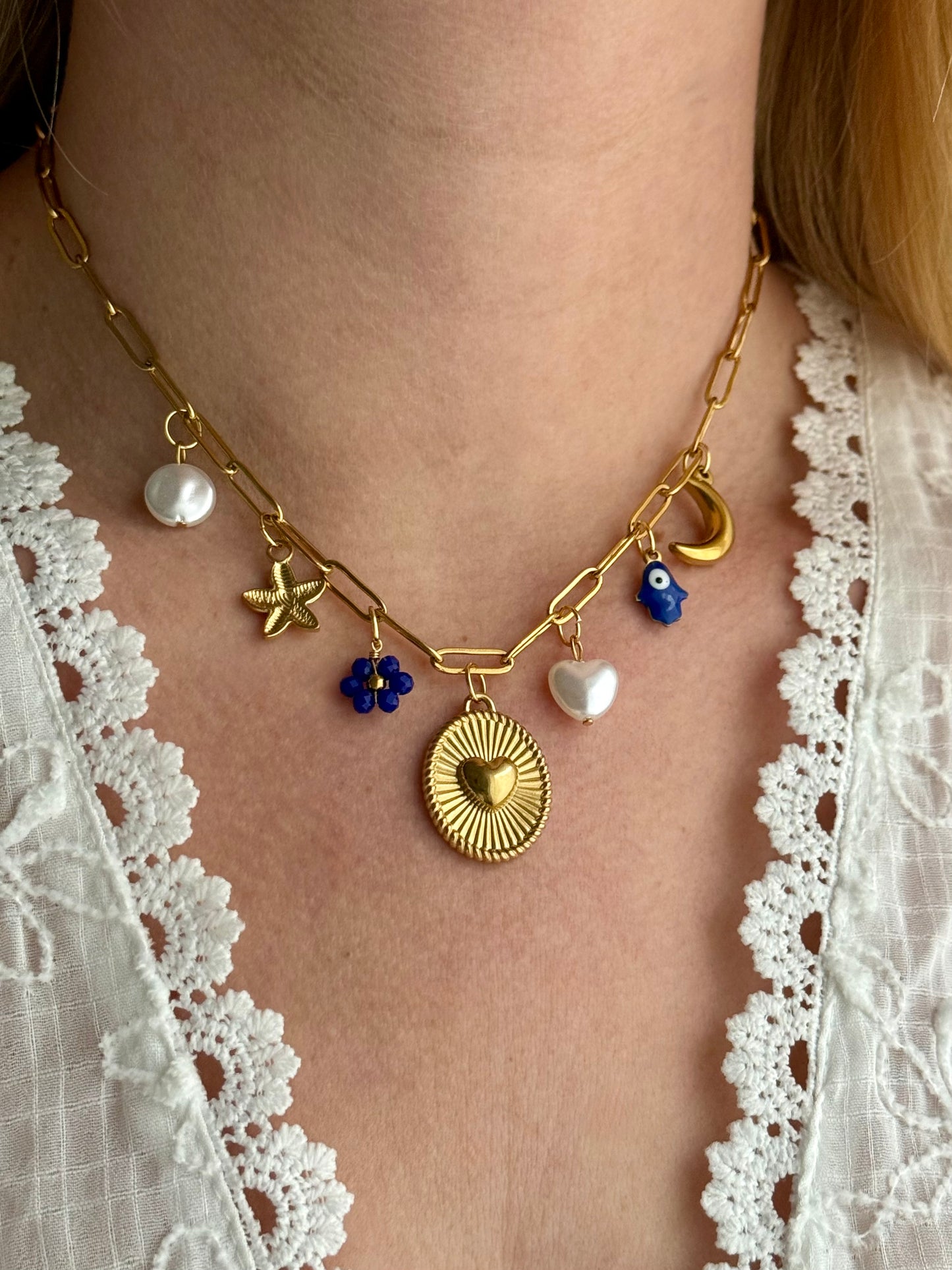 ISTANBUL - Collier charms inoxydable