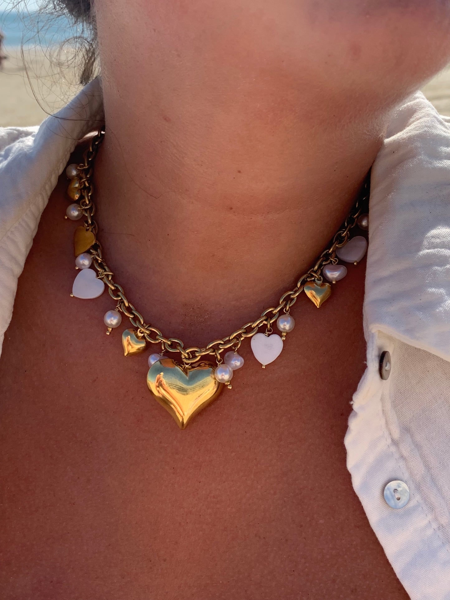 LOVE l Collier inoxydable