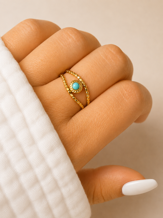 NEW l Bague colorée inoxydable
