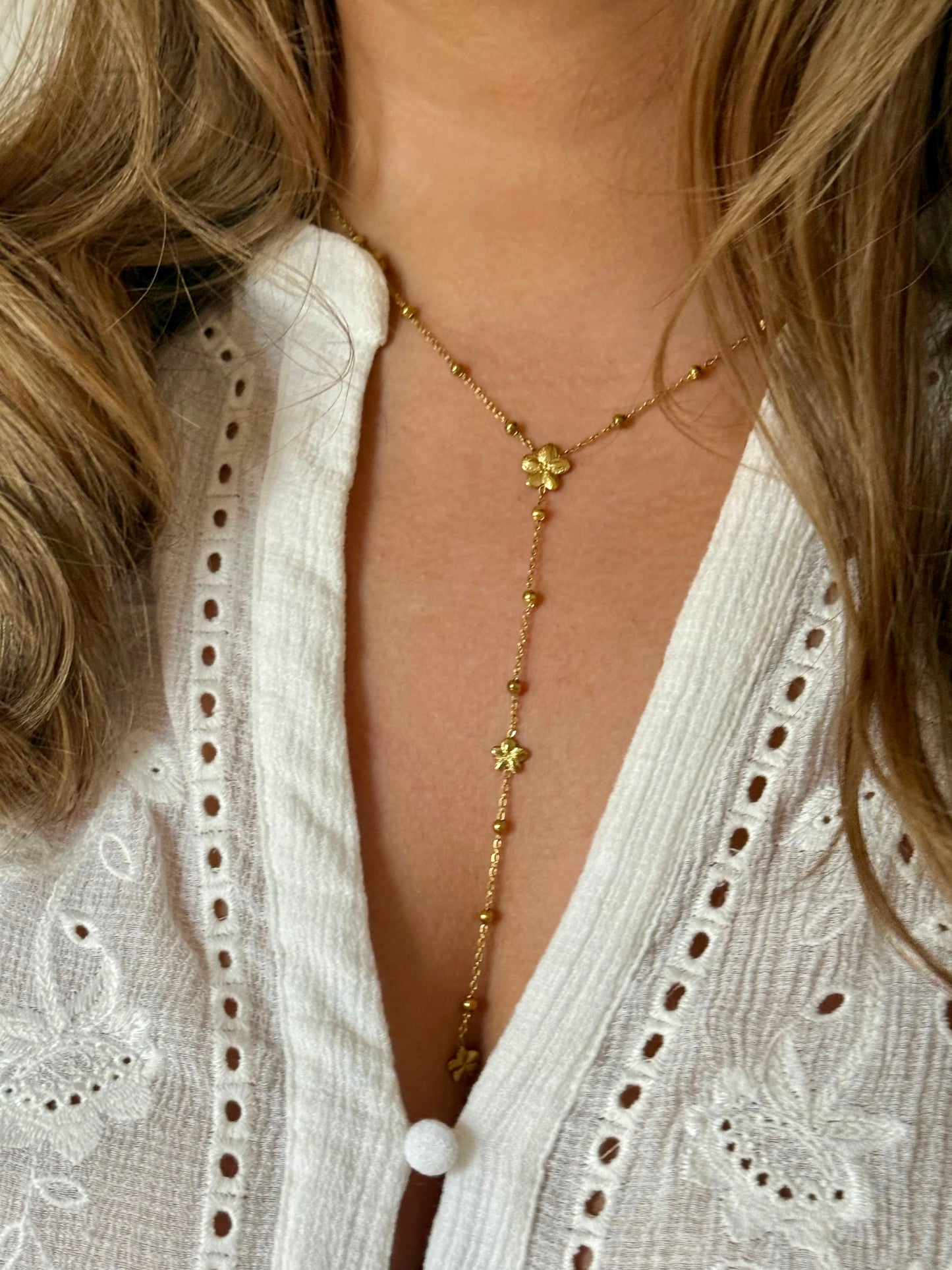 CÉLESTE l Collier Y inoxydable