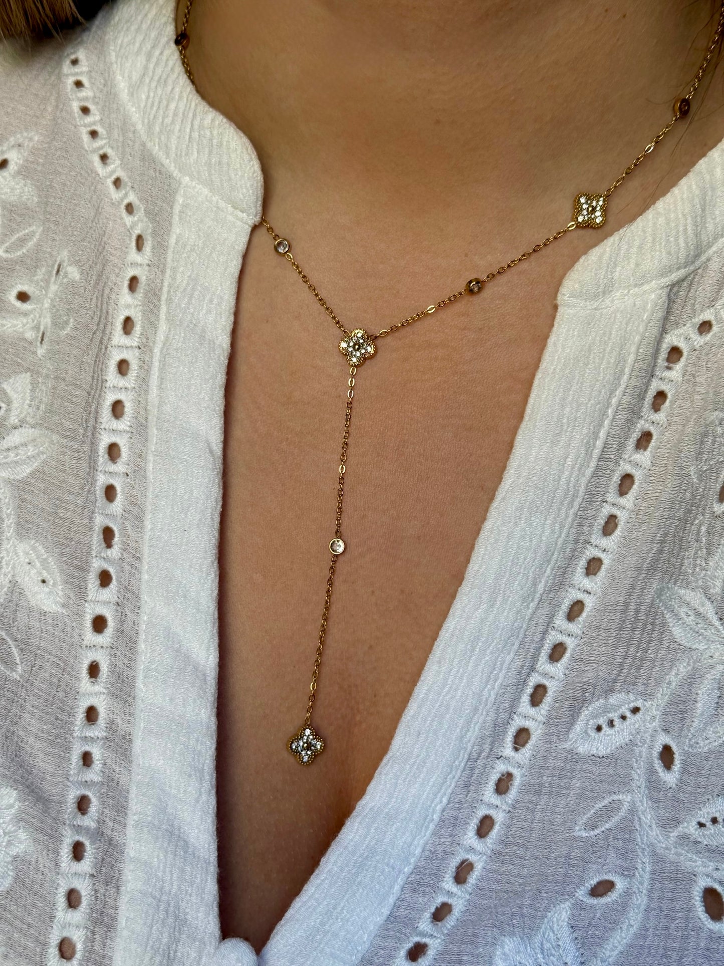 LILA l Collier Y inoxydable