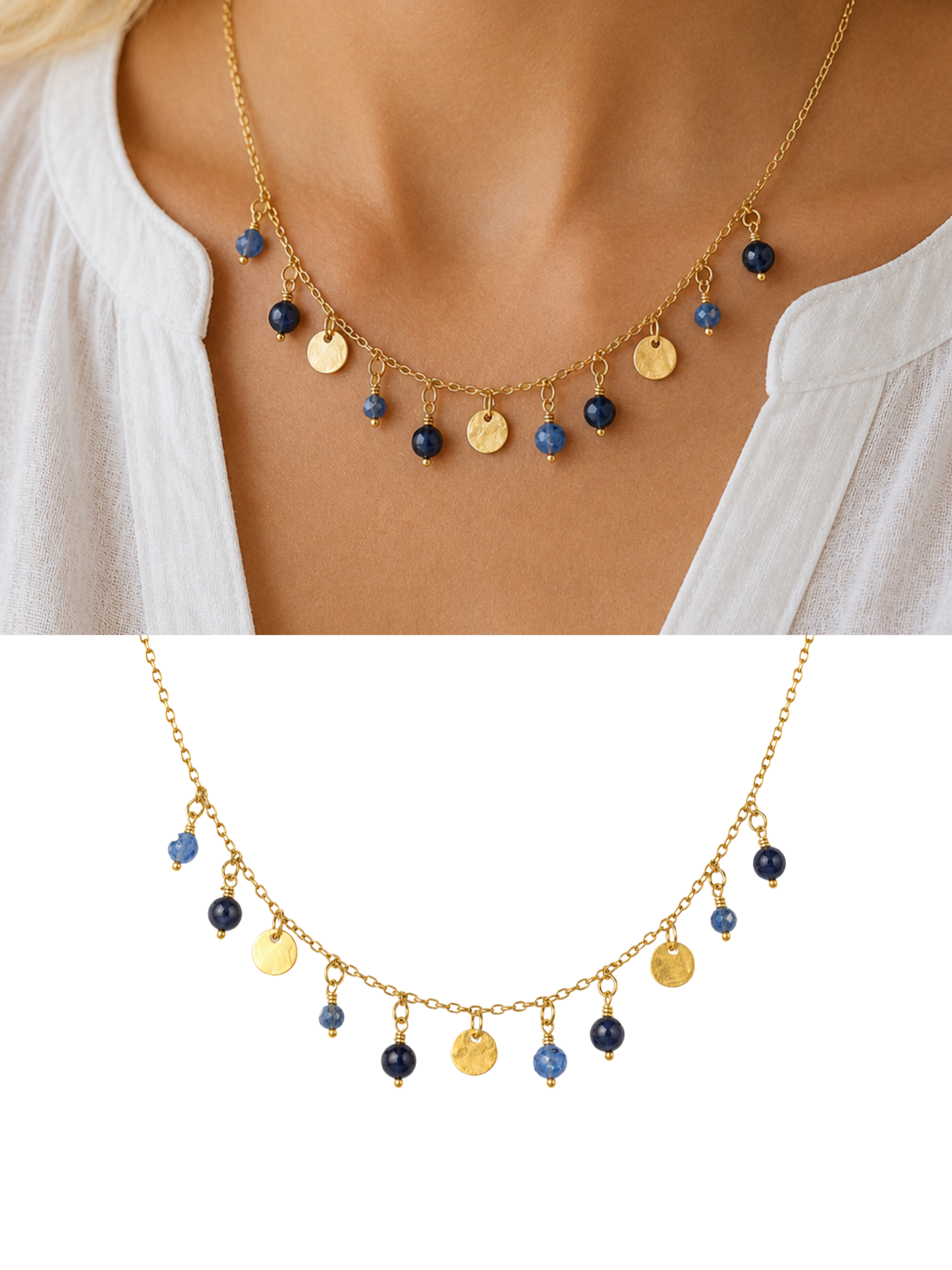 NEW l Collier coloré inoxydable
