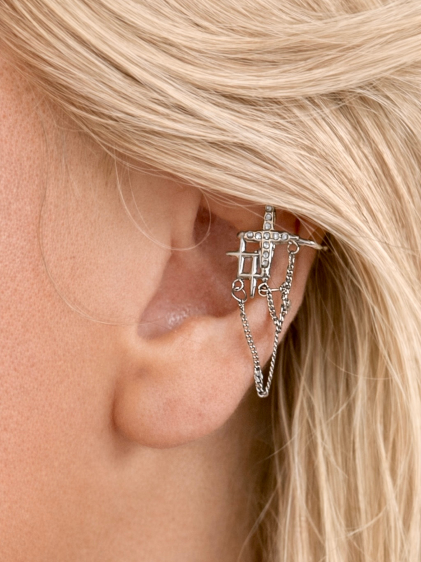 PUISSANTE l Faux piercing inoxydable