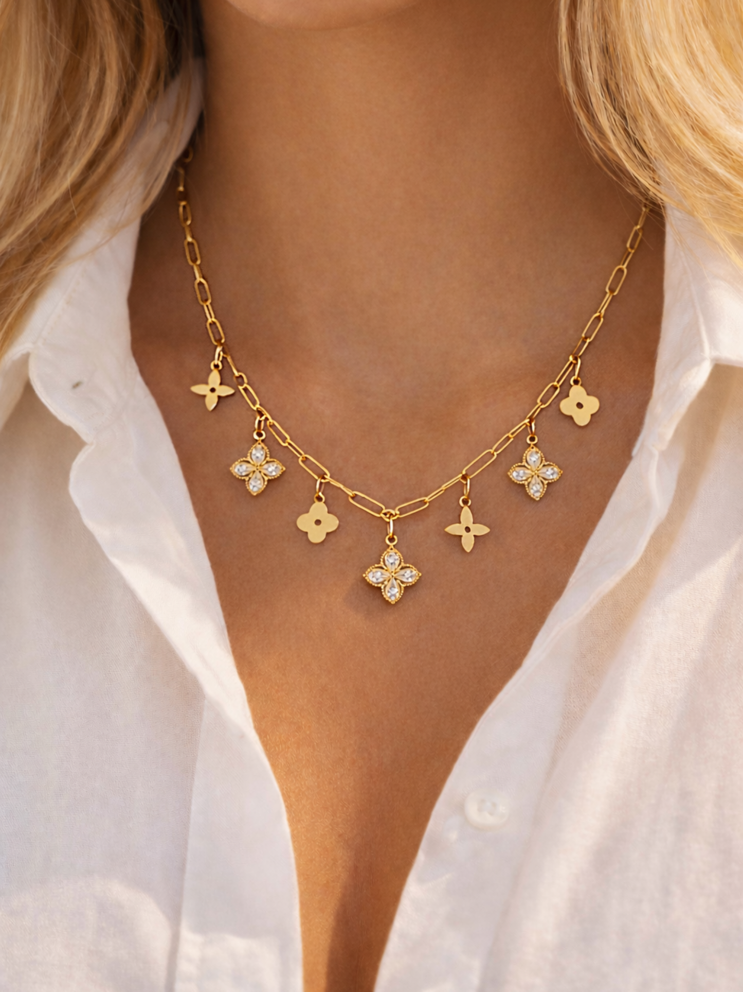 CAMILLA l Collier charms inoxydable