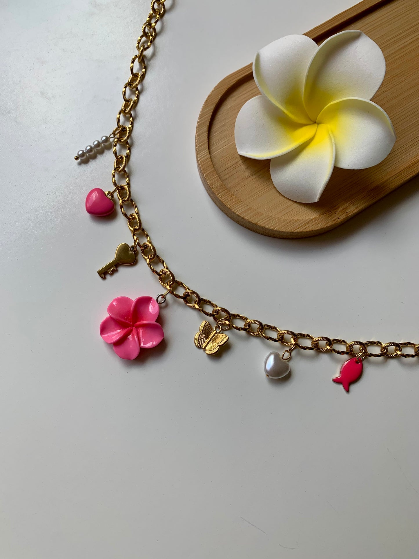MIAMI - Collier charms inoxydable